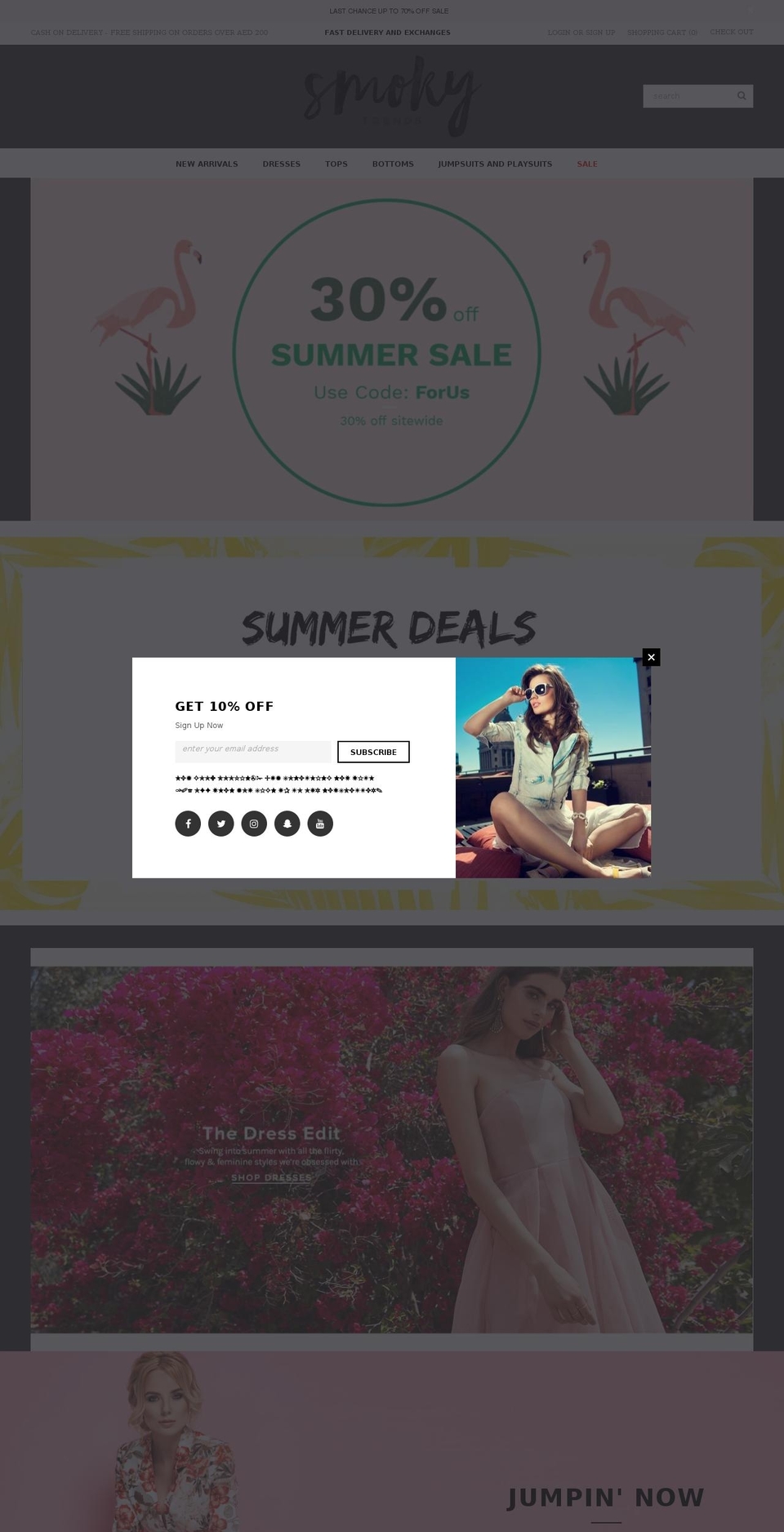 smokytrends.com — Shopify storefront screenshot