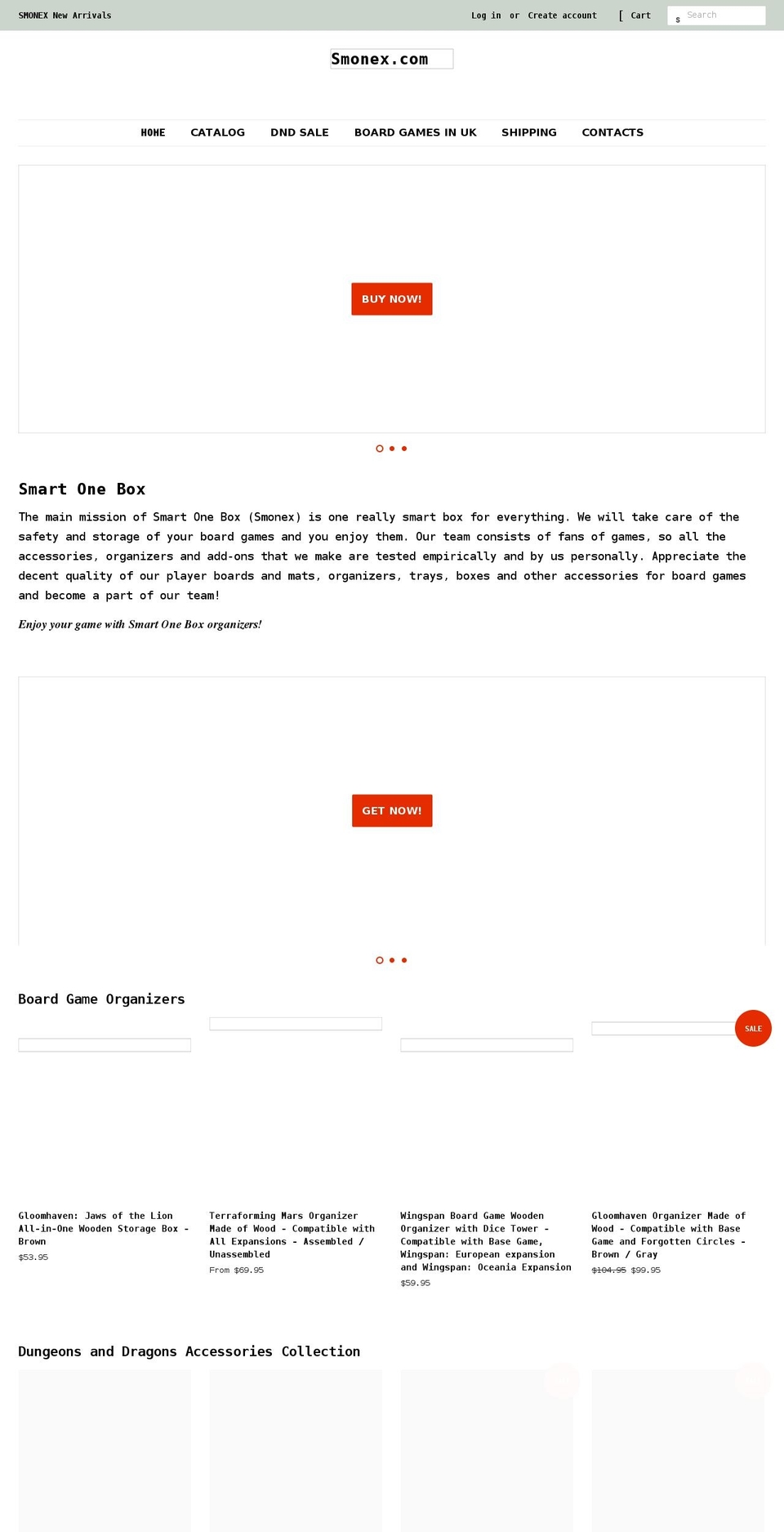 smonex.com shopify website screenshot