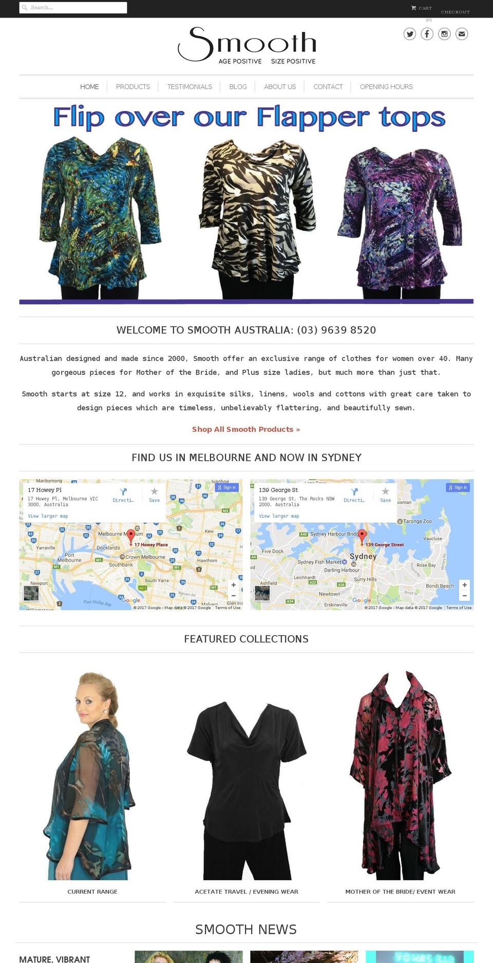 smoothaustralia.com.au shopify website screenshot