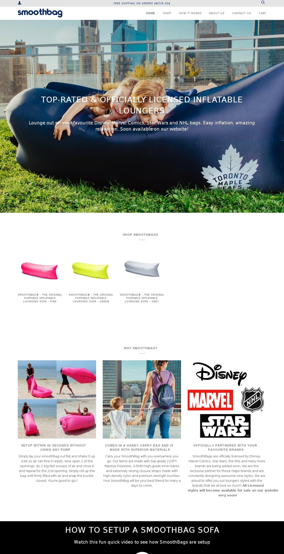 smoothbag.net shopify website screenshot