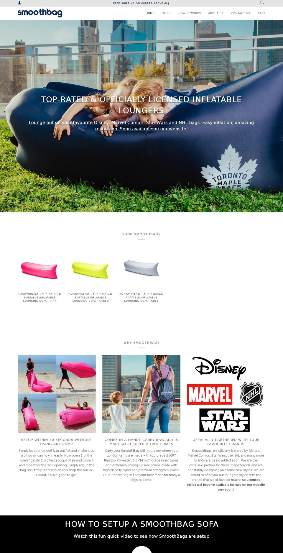 smoothbag.org shopify website screenshot