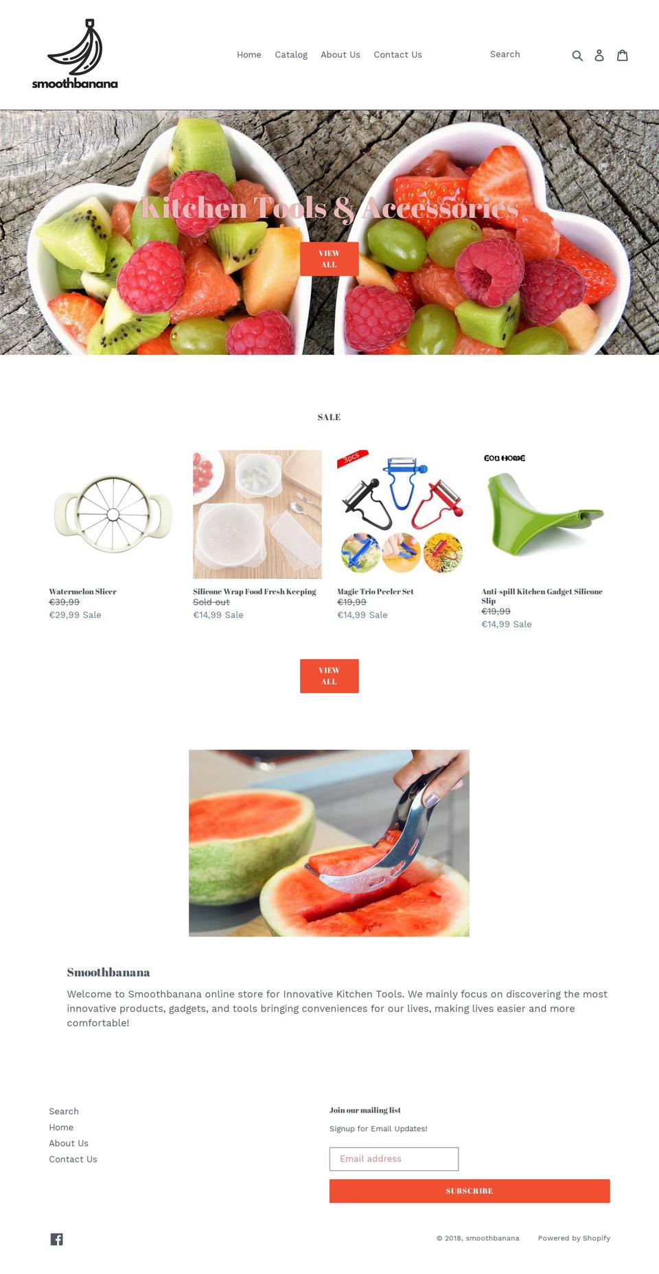 smoothbanana.com — Shopify storefront screenshot