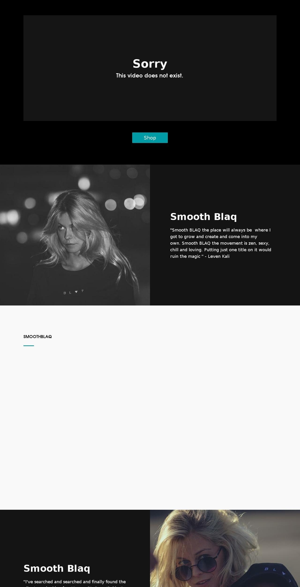 smoothblaq.com shopify website screenshot