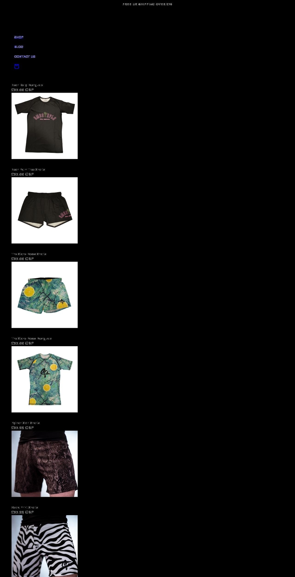 smoothflofightwear.com shopify website screenshot