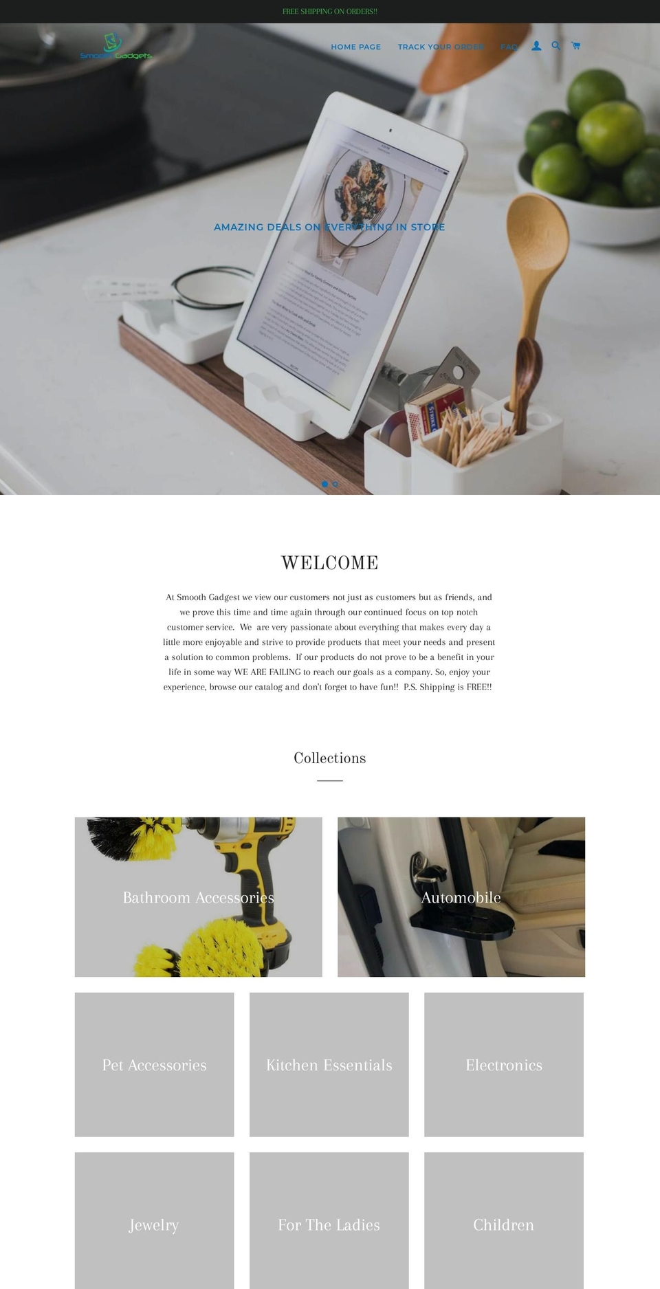 smoothgadgets.com — Shopify storefront screenshot