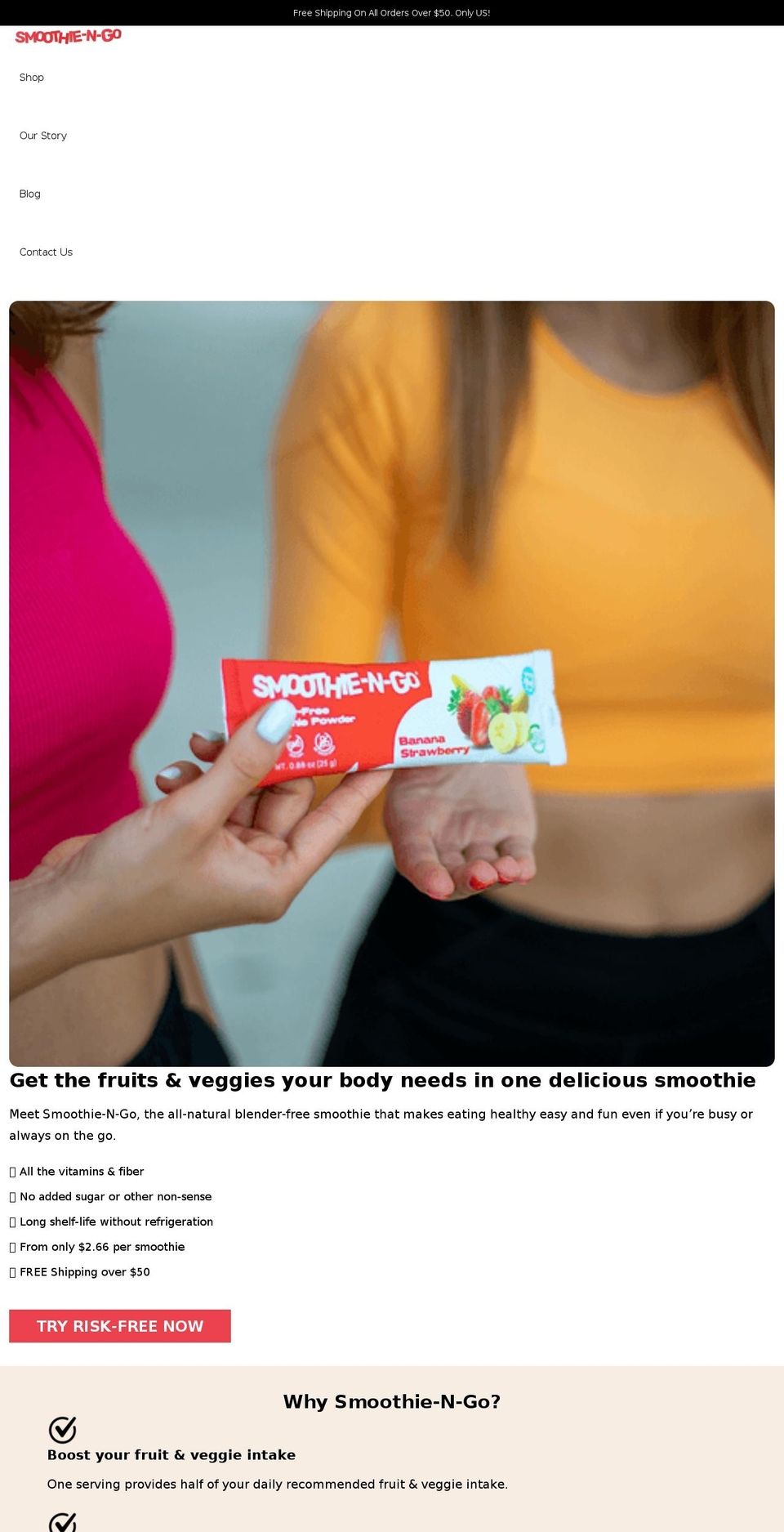 smoothiengo.com shopify website screenshot
