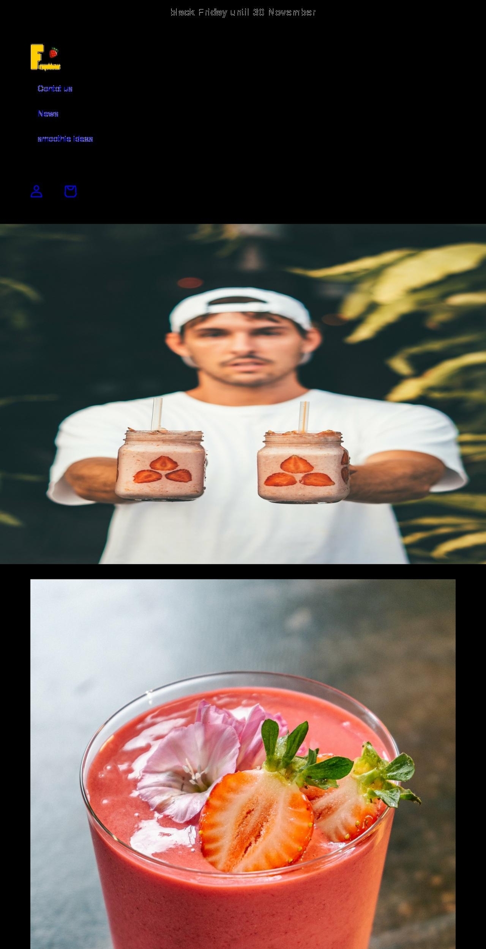 smoothies-maker.com shopify website screenshot