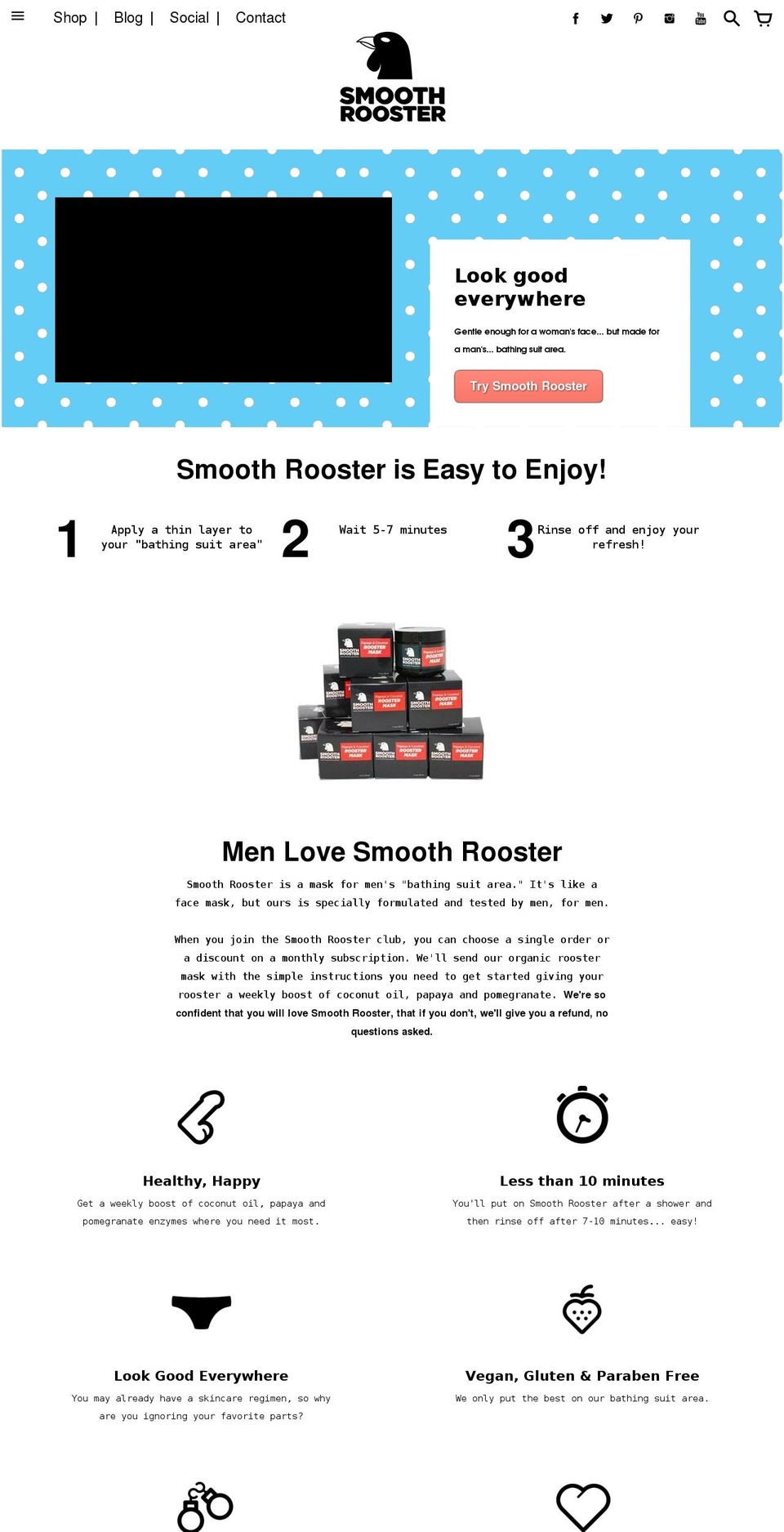 smoothrooster.com shopify website screenshot