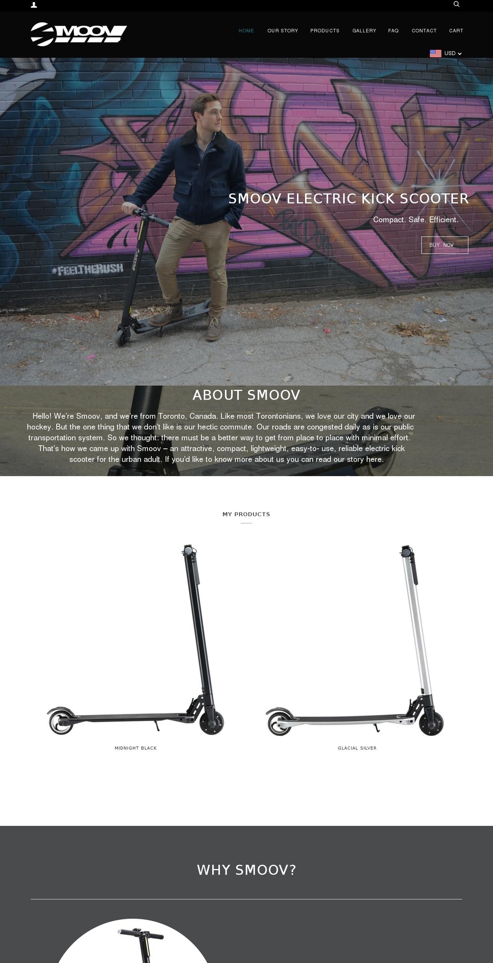 smoovscooter.com — Shopify storefront screenshot