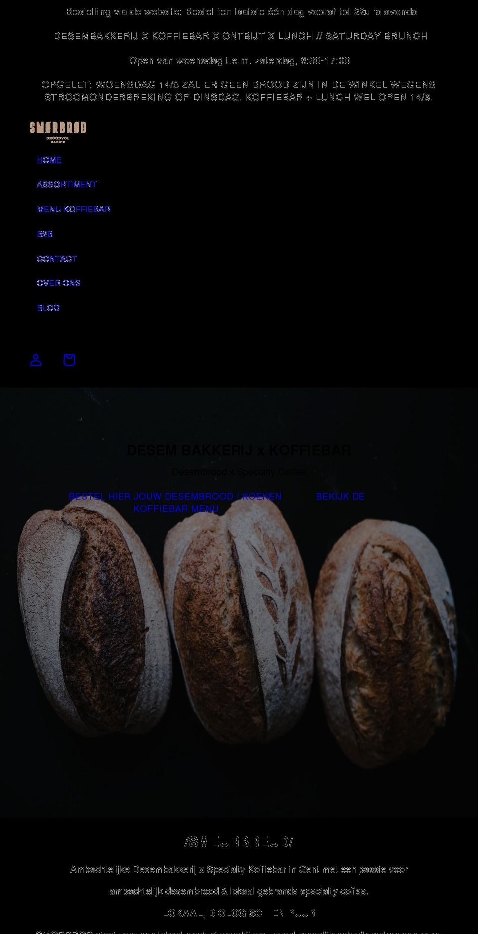 smorbrod.gent shopify website screenshot