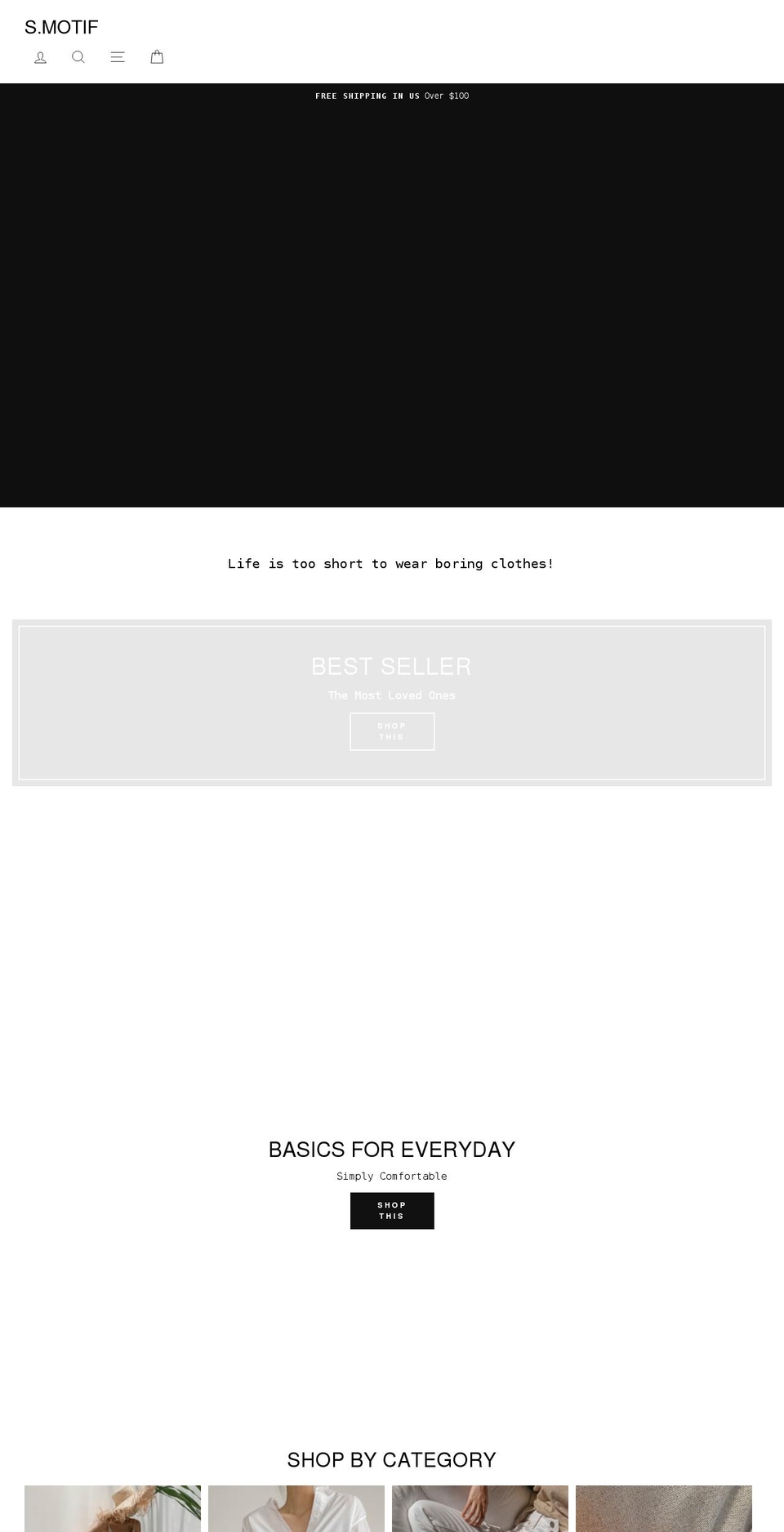 smotif.com shopify website screenshot