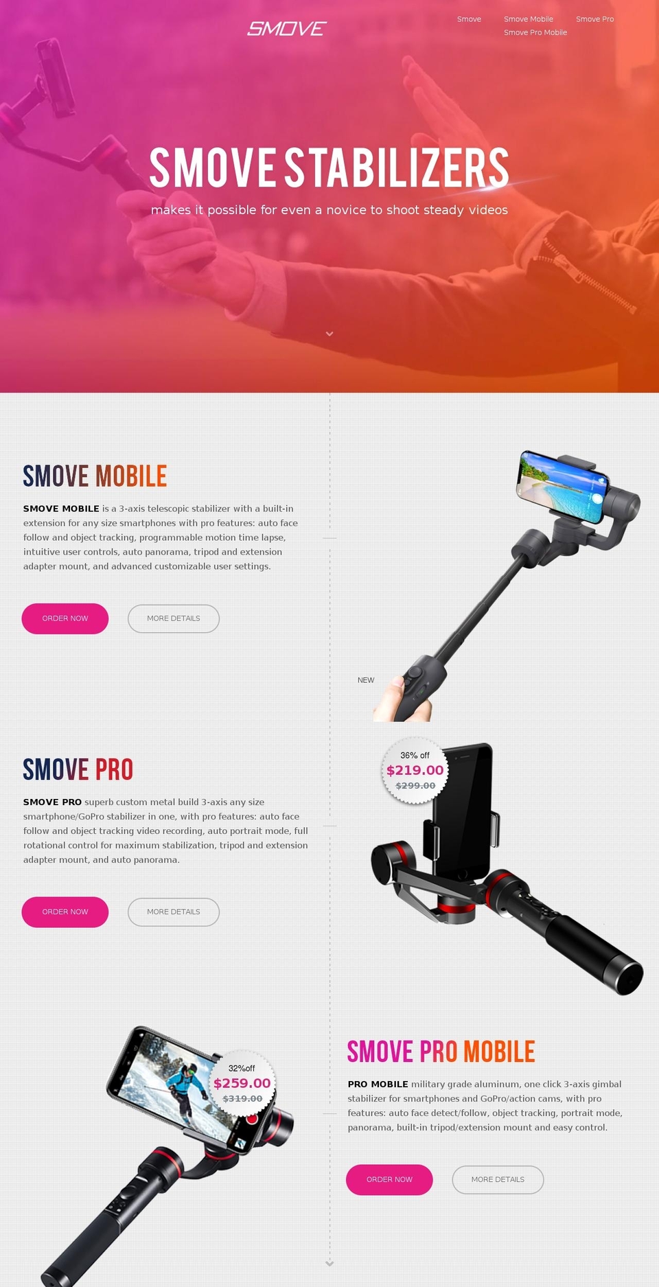 smove.video shopify website screenshot