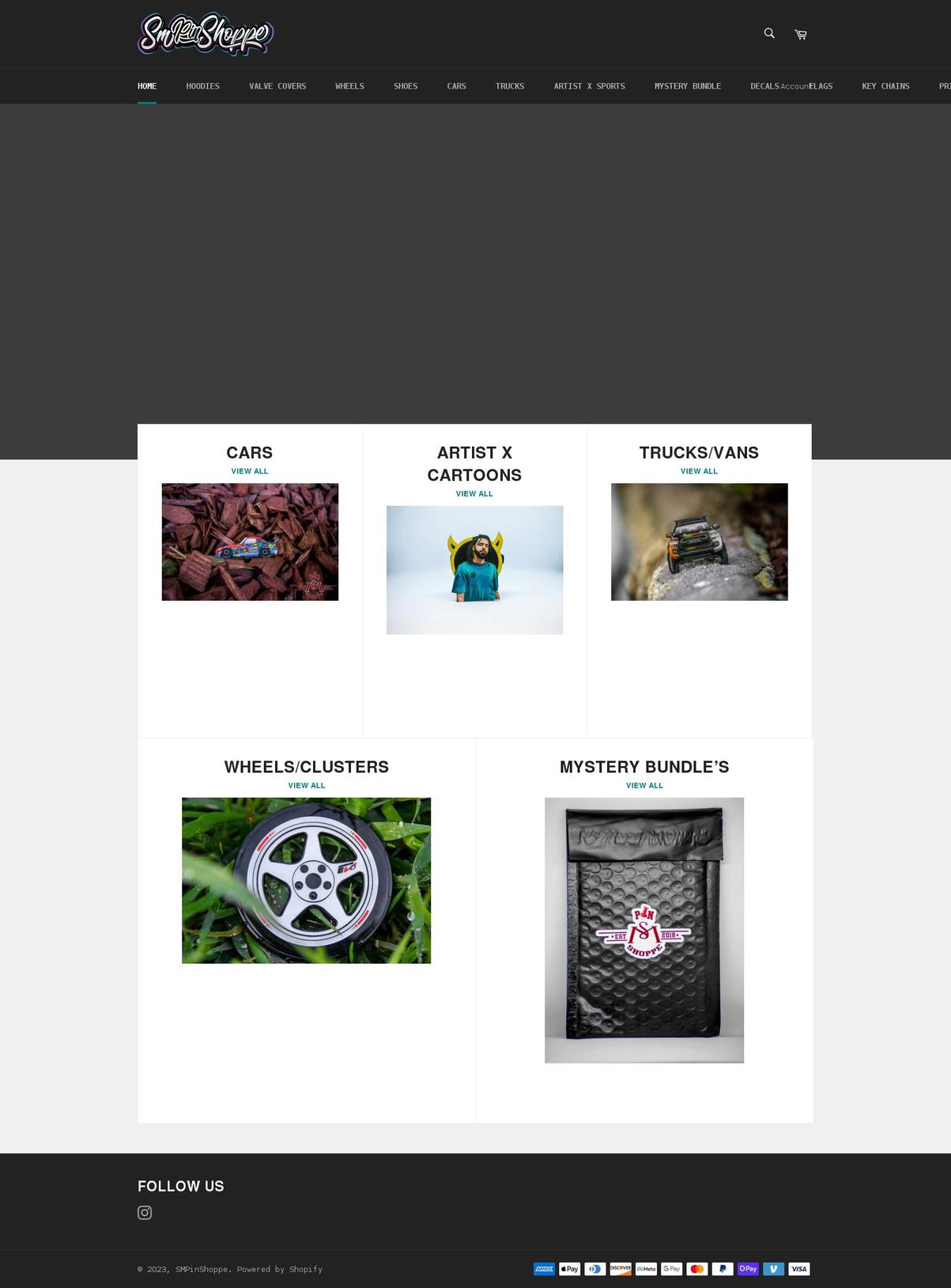 smpinshoppe.com shopify website screenshot