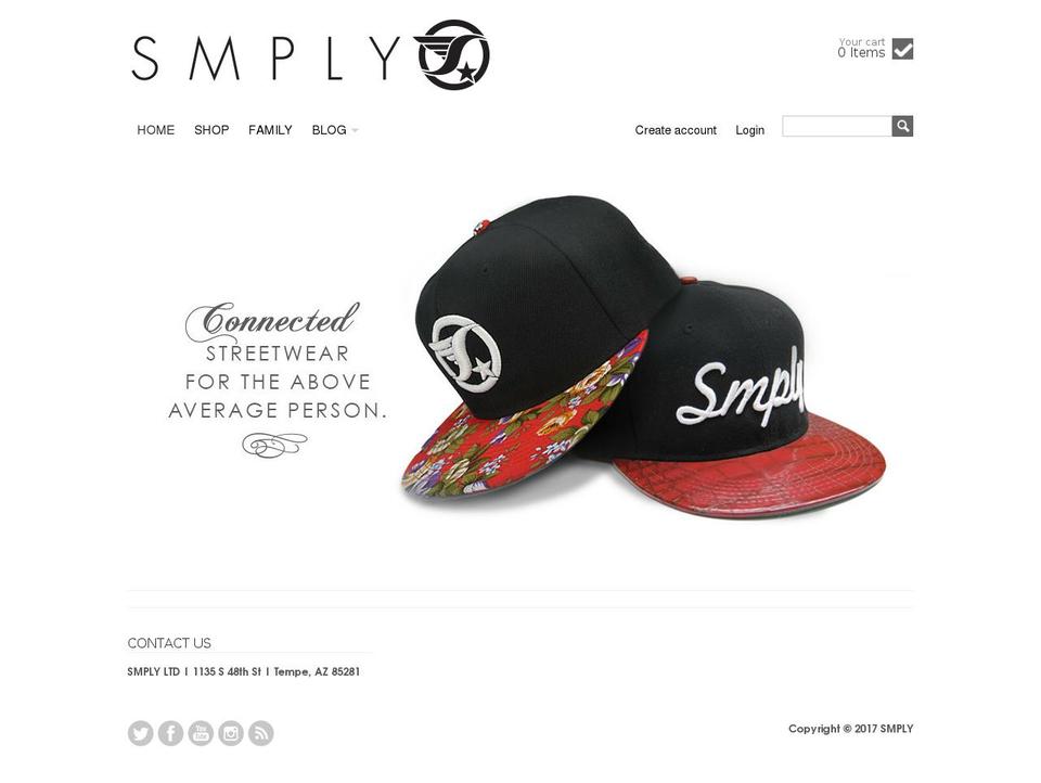 smplyltd.com shopify website screenshot