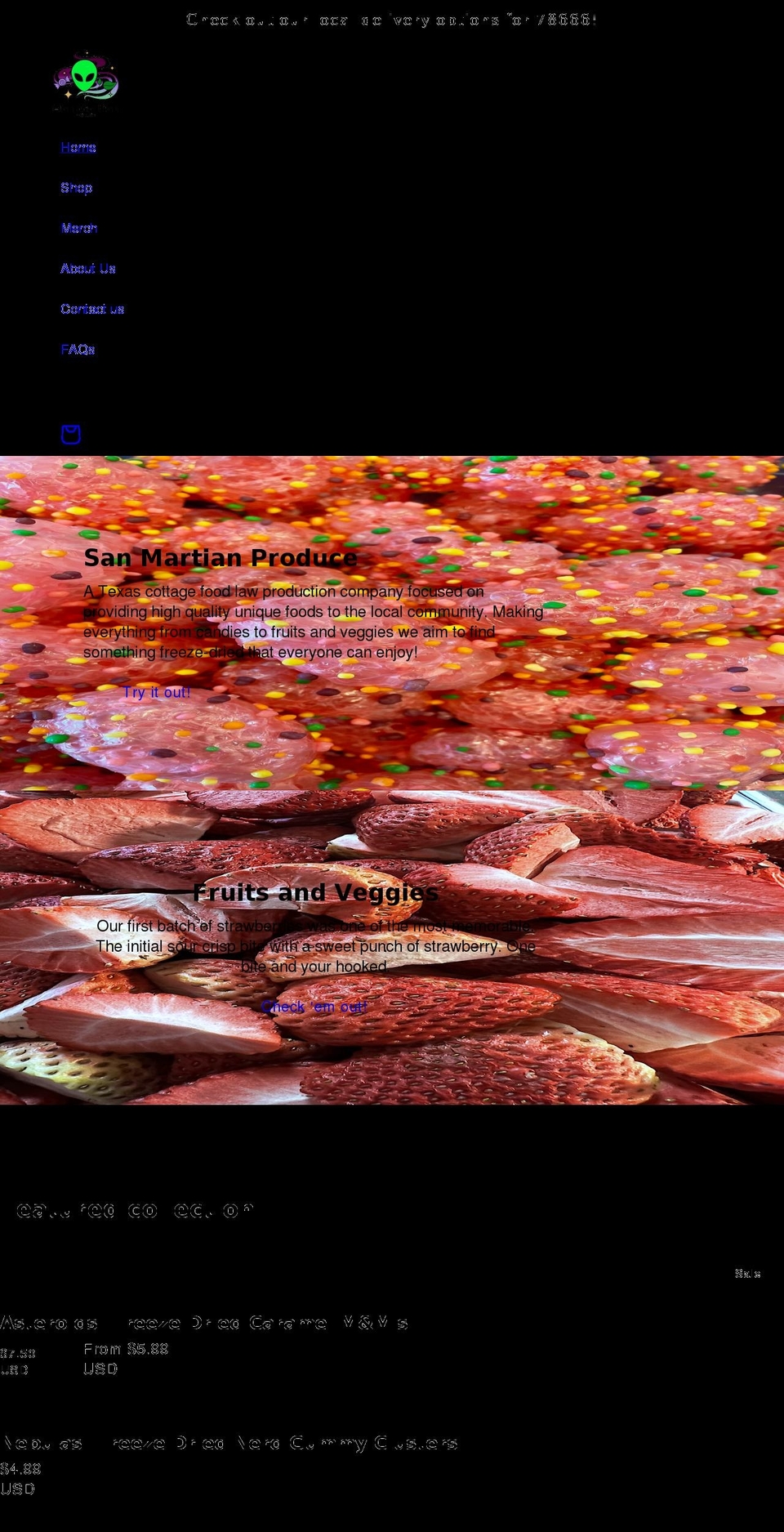 smproduce.com shopify website screenshot