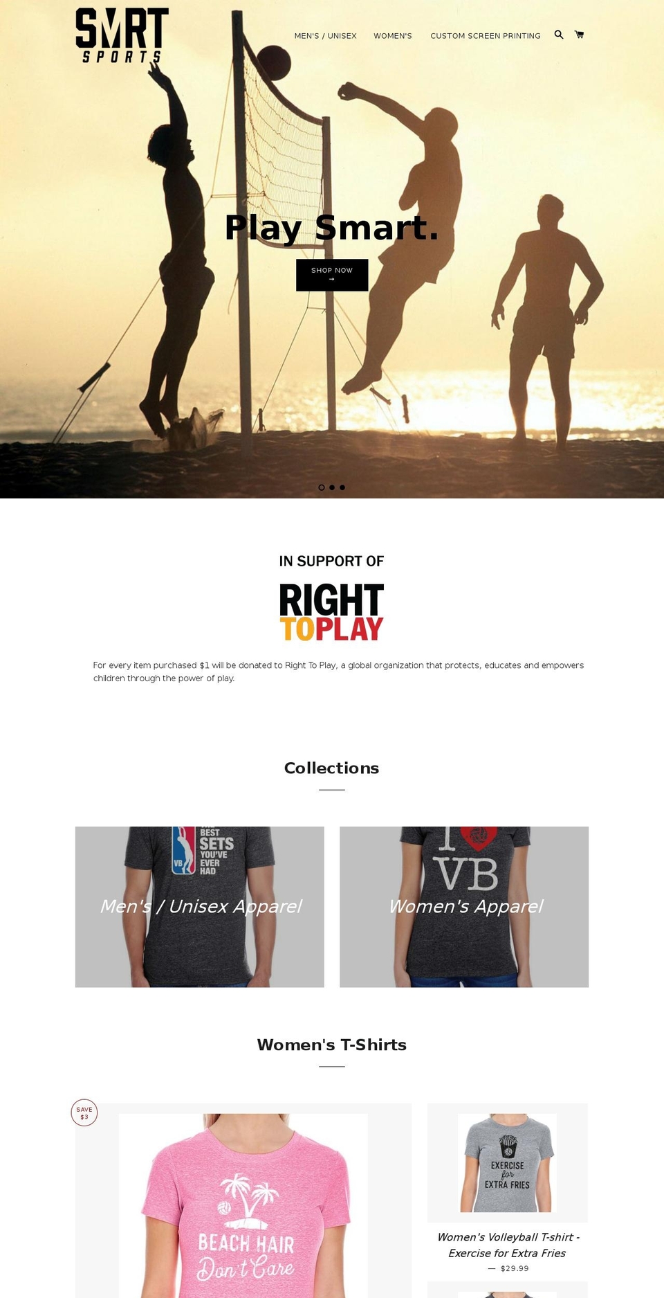 smrtsports.com shopify website screenshot