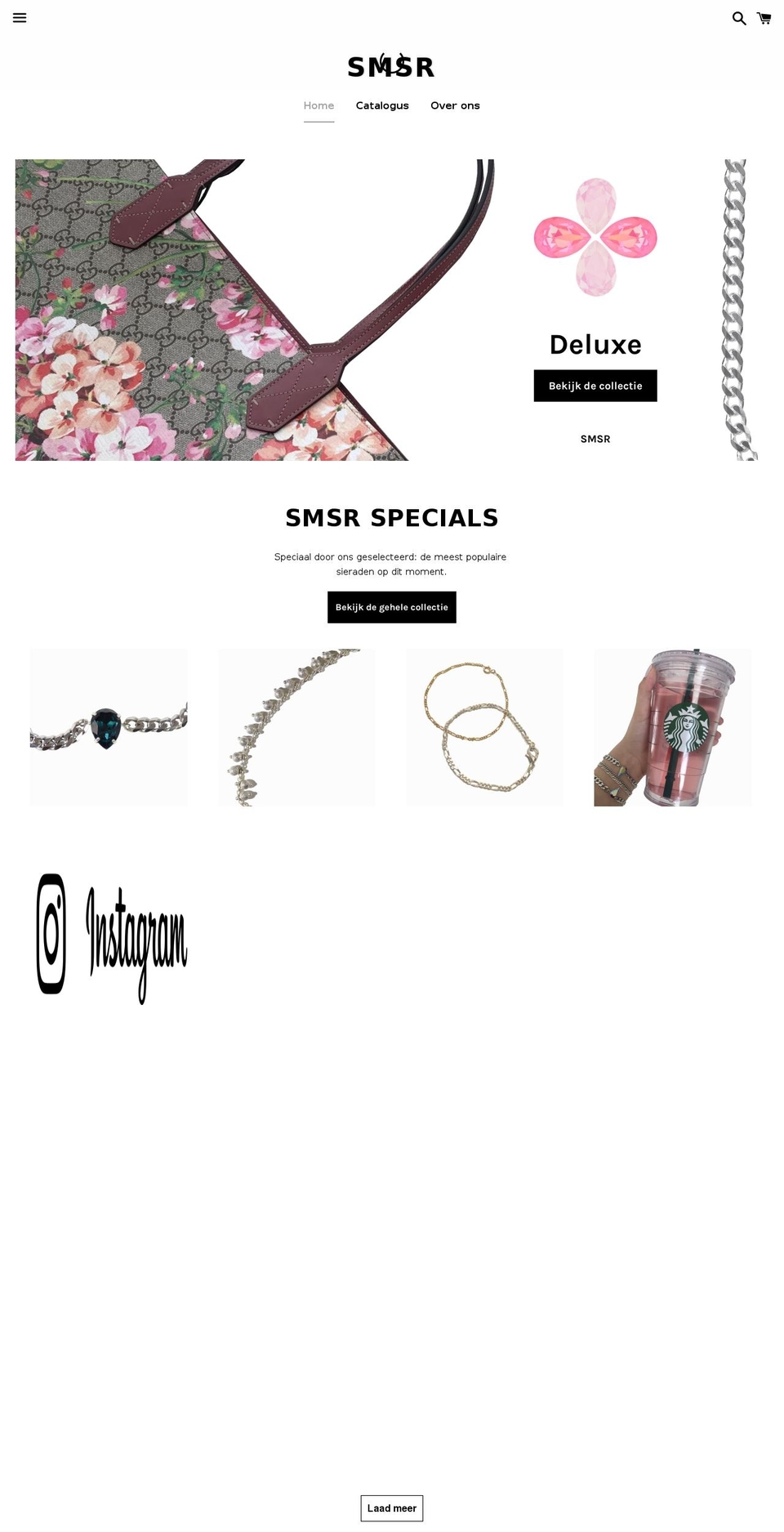 smsrstore.nl shopify website screenshot