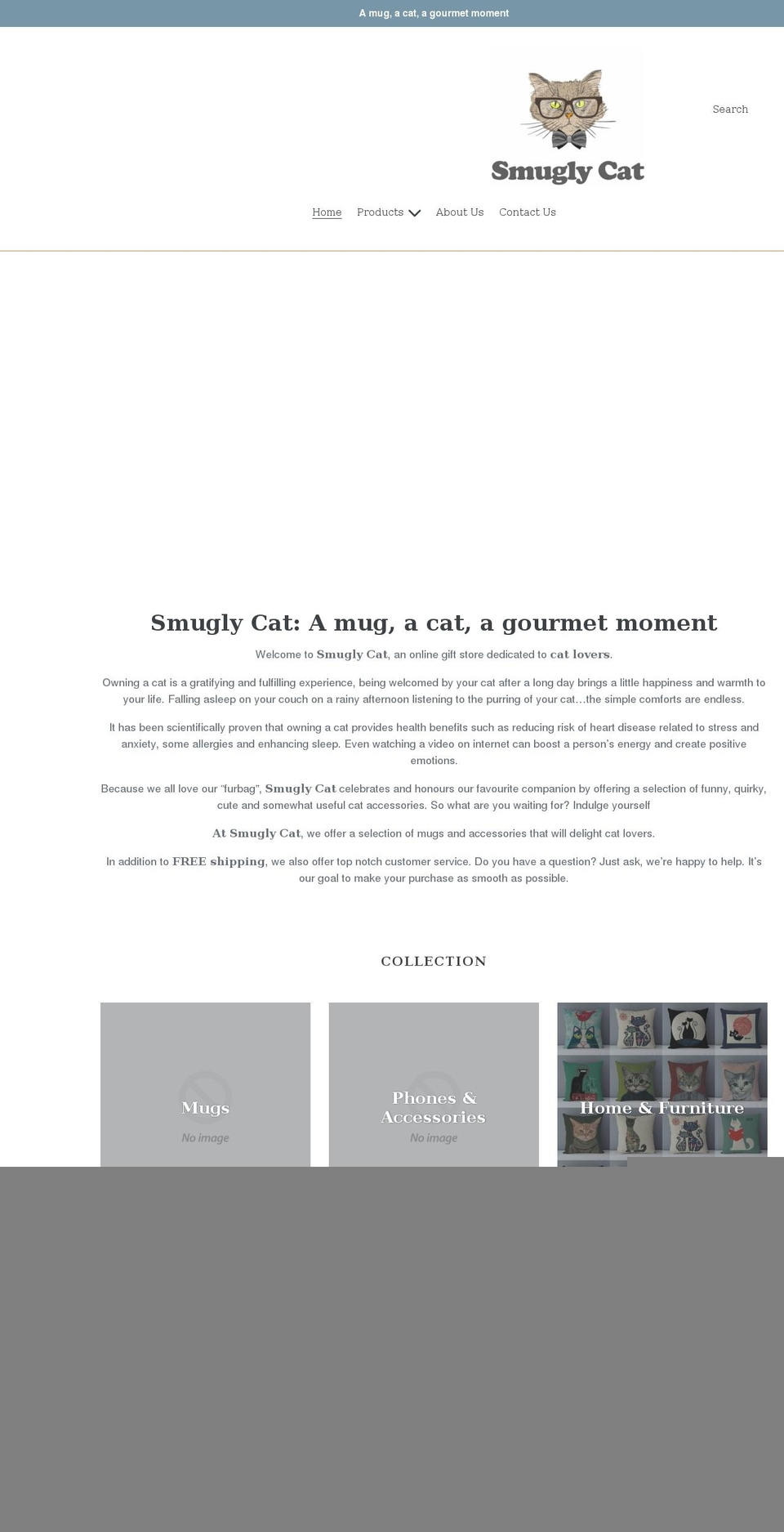 smuglycat.com shopify website screenshot