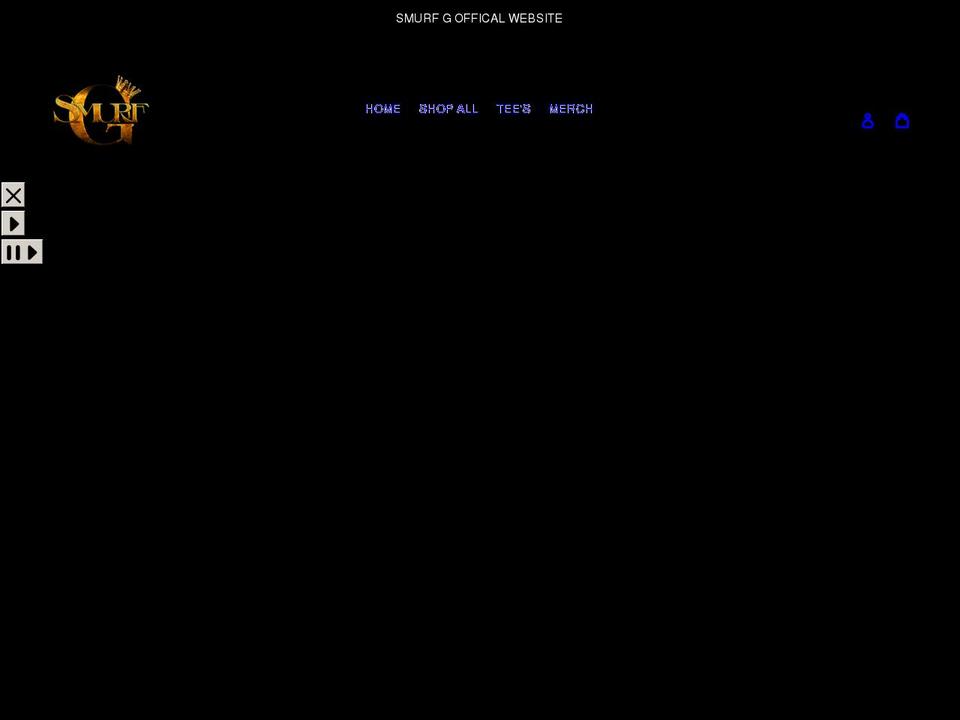 smurfg.com shopify website screenshot