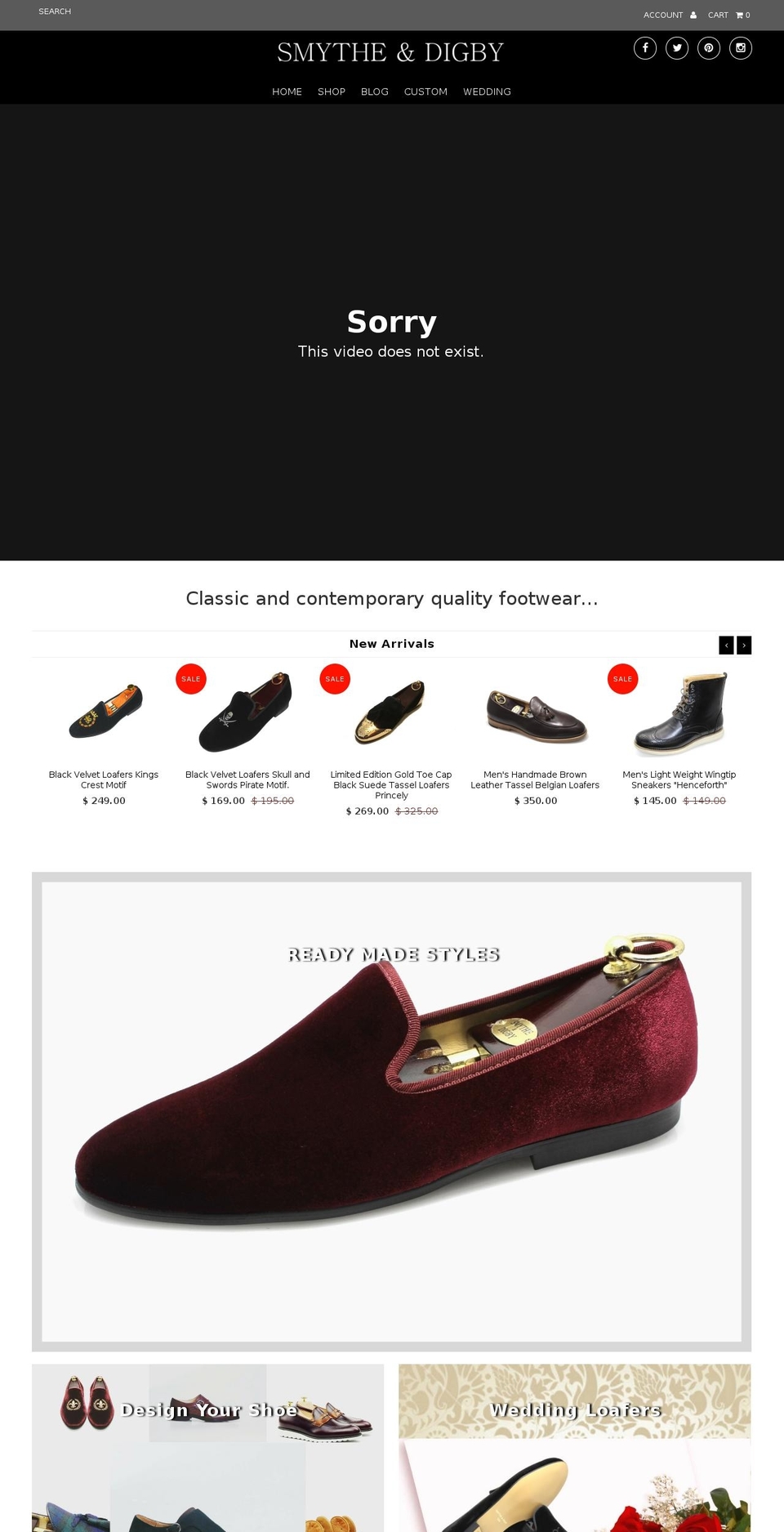 smytheanddigby.com shopify website screenshot