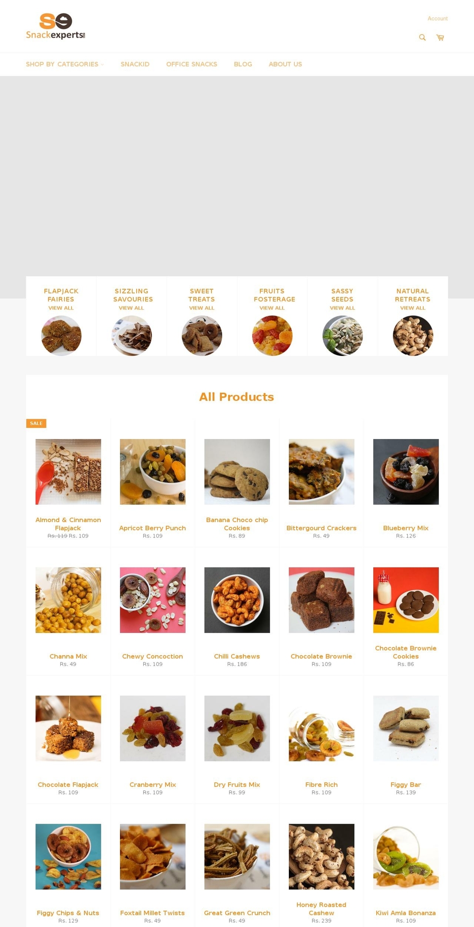 snackexperts.com shopify website screenshot
