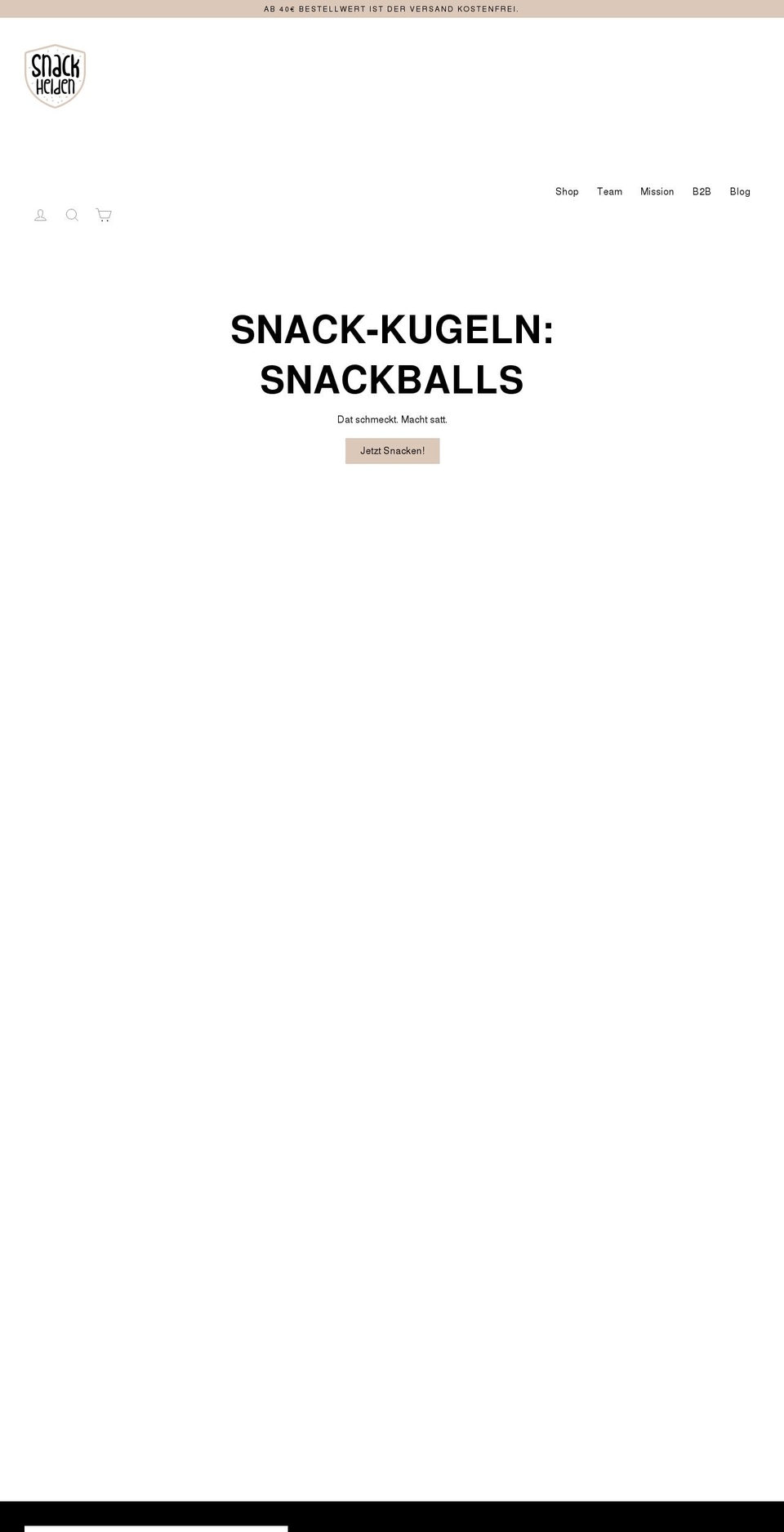 snackhelden.de shopify website screenshot