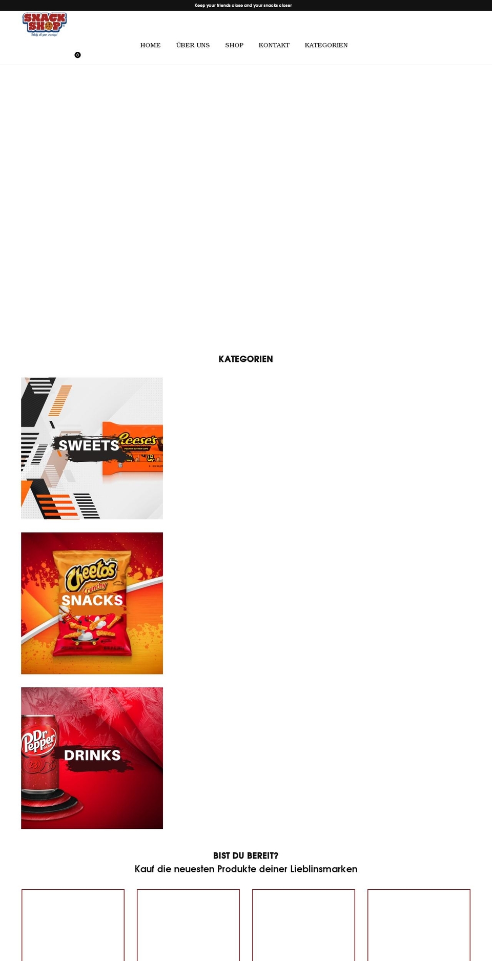 snackshop.at shopify website screenshot