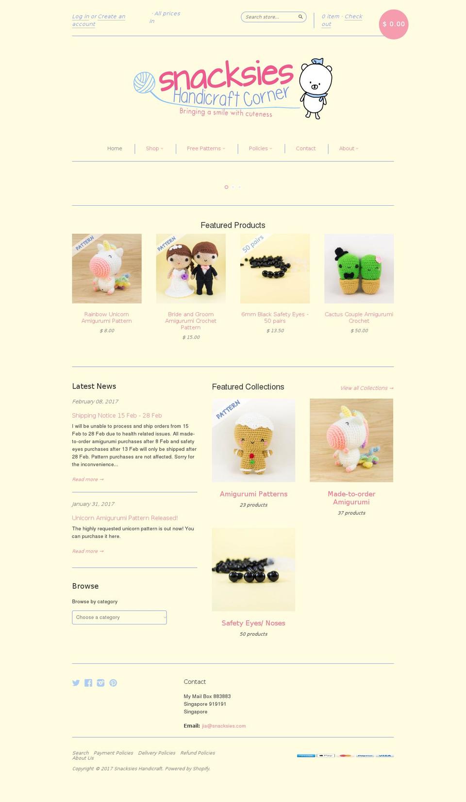 snacksies.com shopify website screenshot