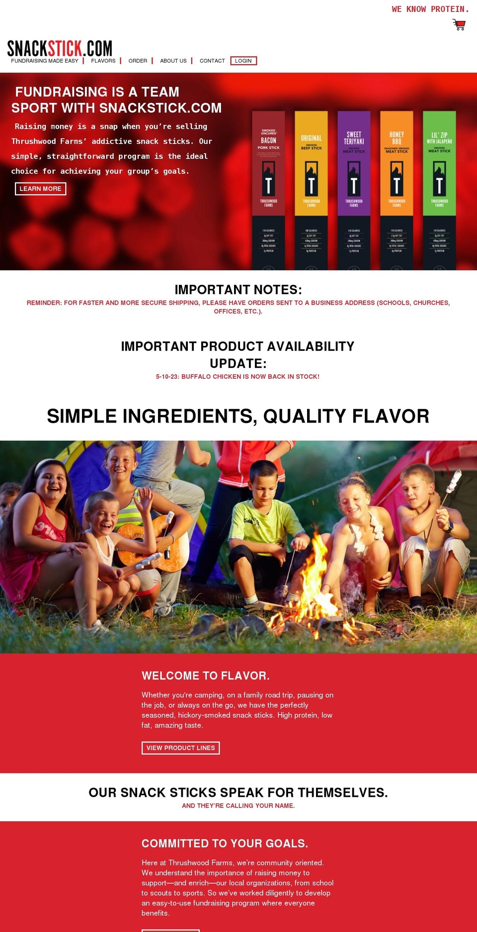 snackstick.com shopify website screenshot