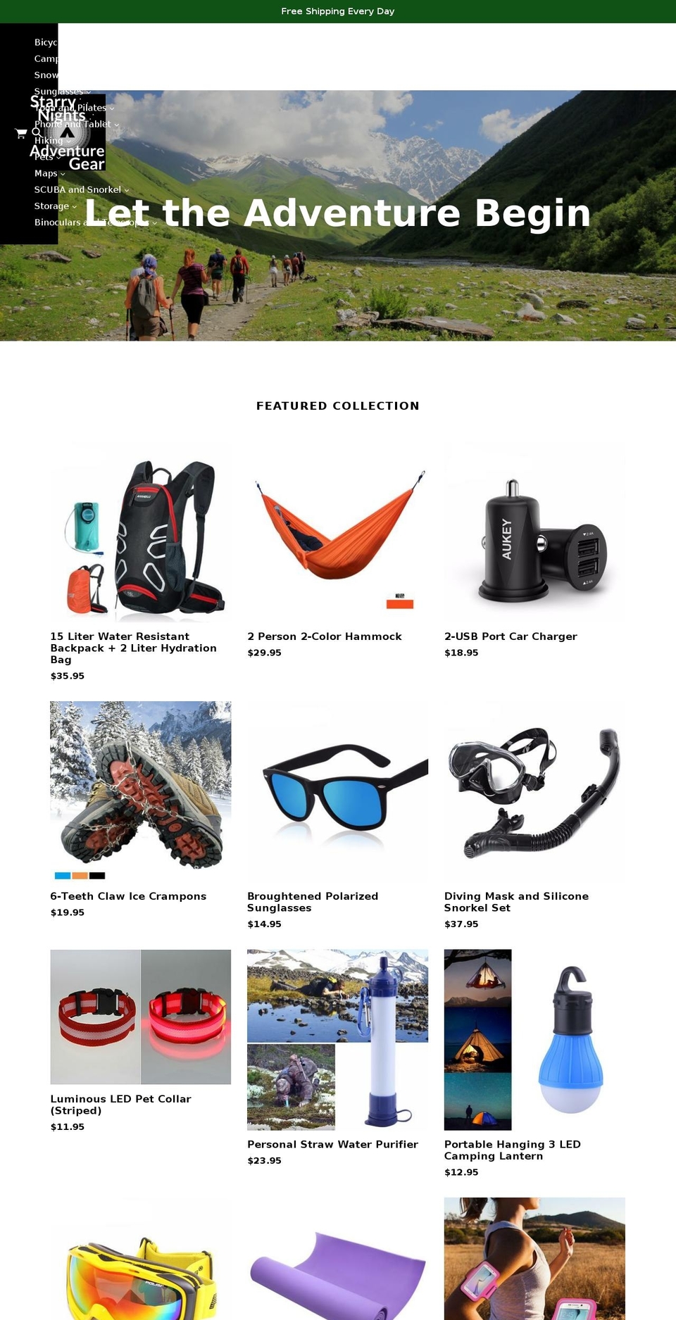 snagear.com shopify website screenshot