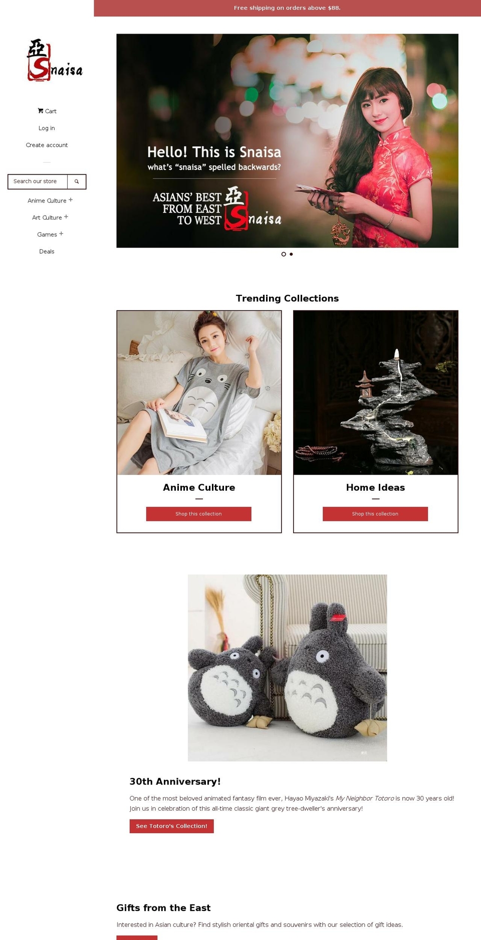 snaisa.com — Shopify storefront screenshot