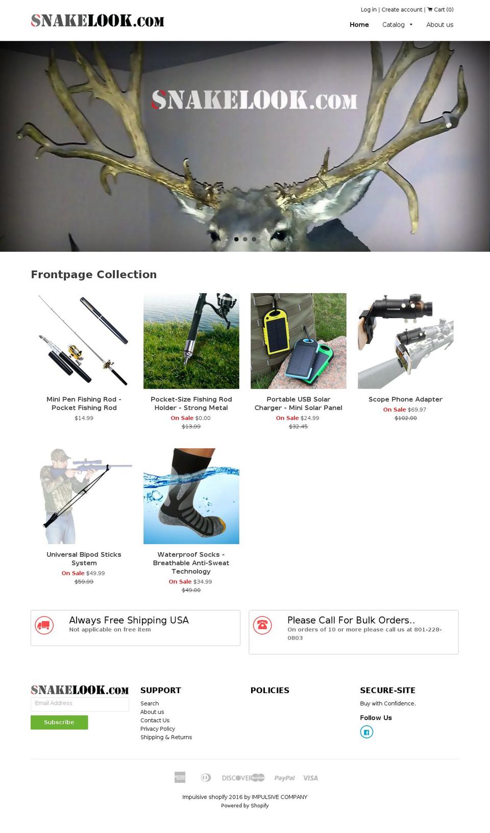 snakelook.com shopify website screenshot