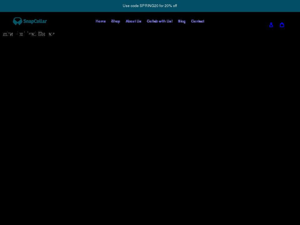 snap-collar.com shopify website screenshot