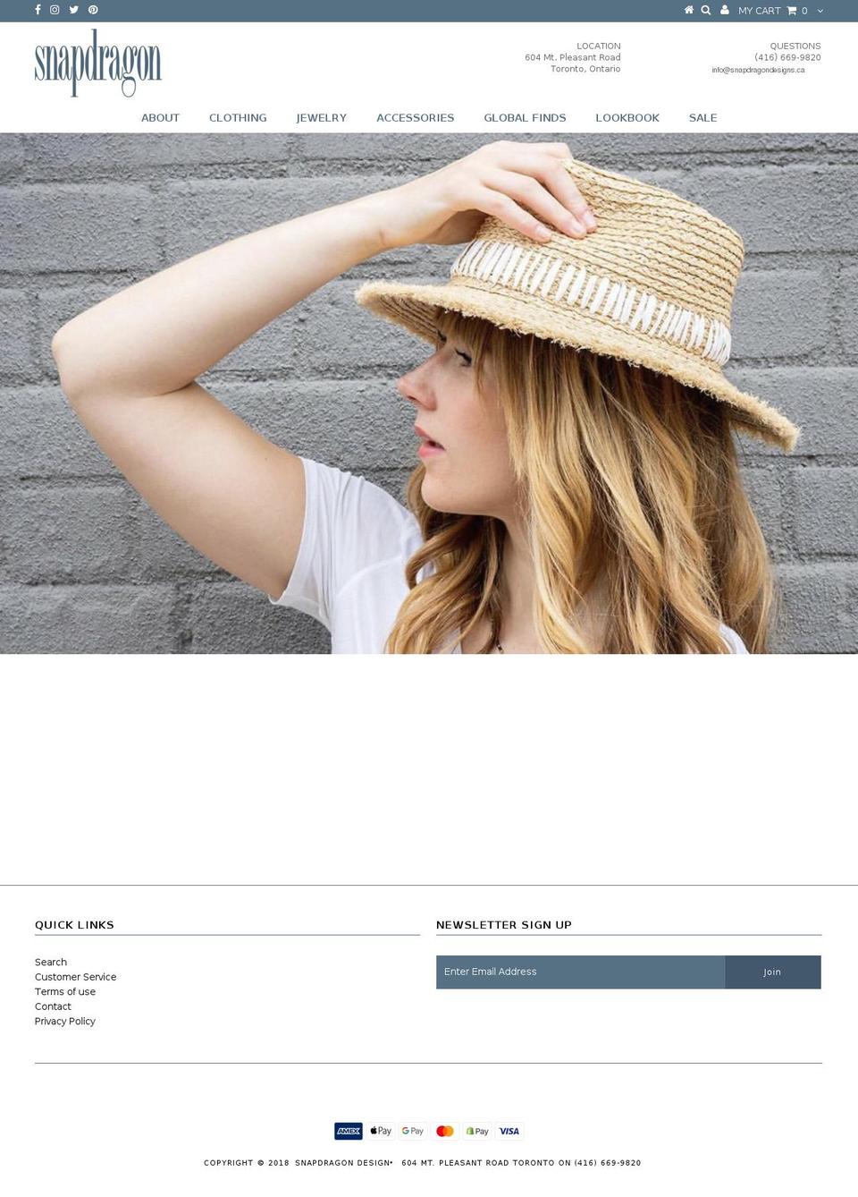 snapdragondesigns.ca shopify website screenshot