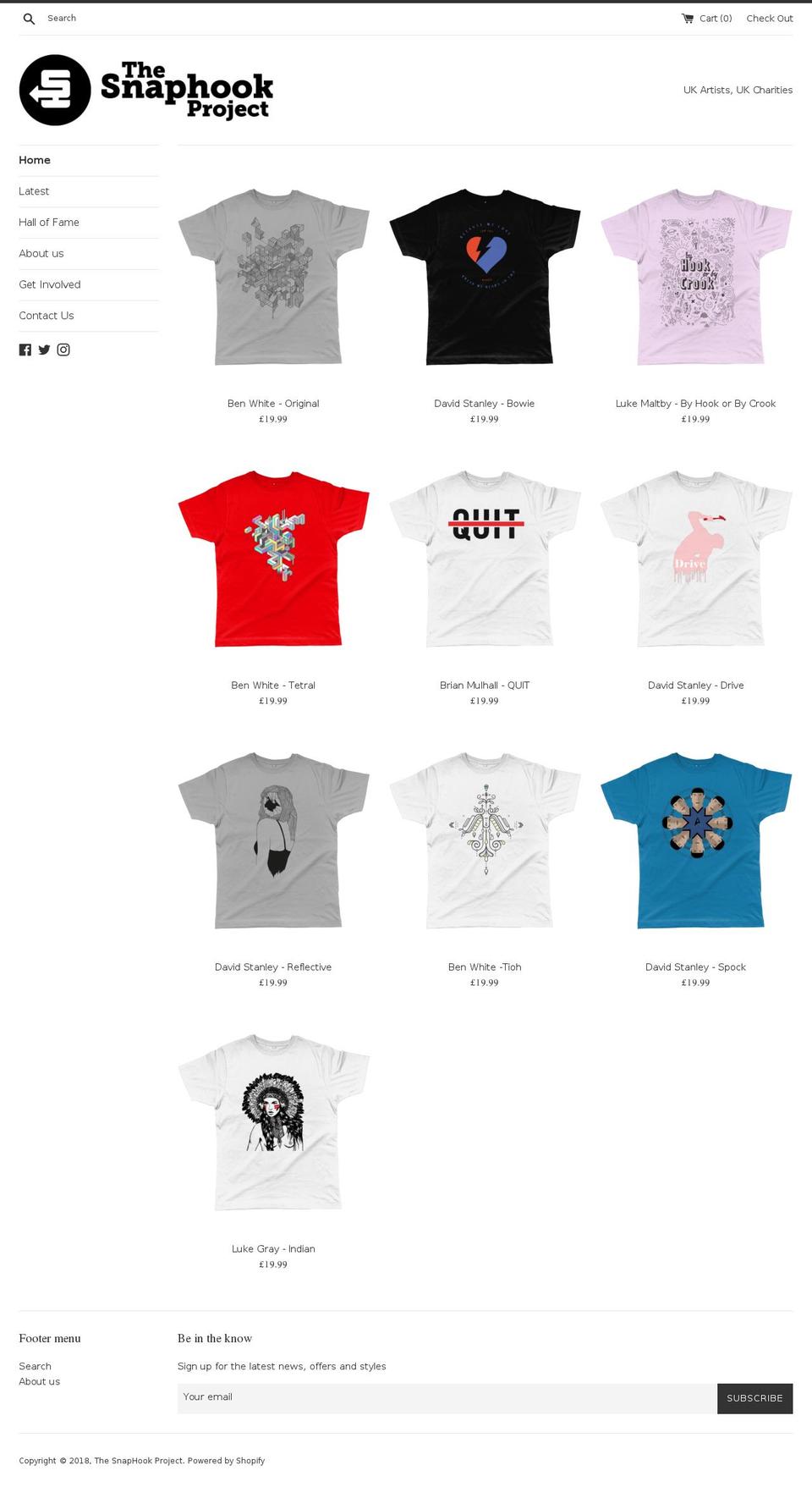 snaphook.org shopify website screenshot