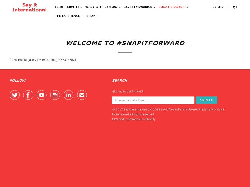 snapitforward.com shopify website screenshot