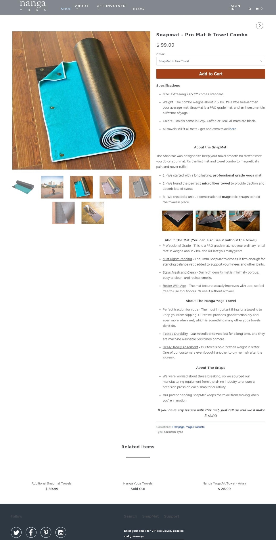 snapmat.com — Shopify storefront screenshot