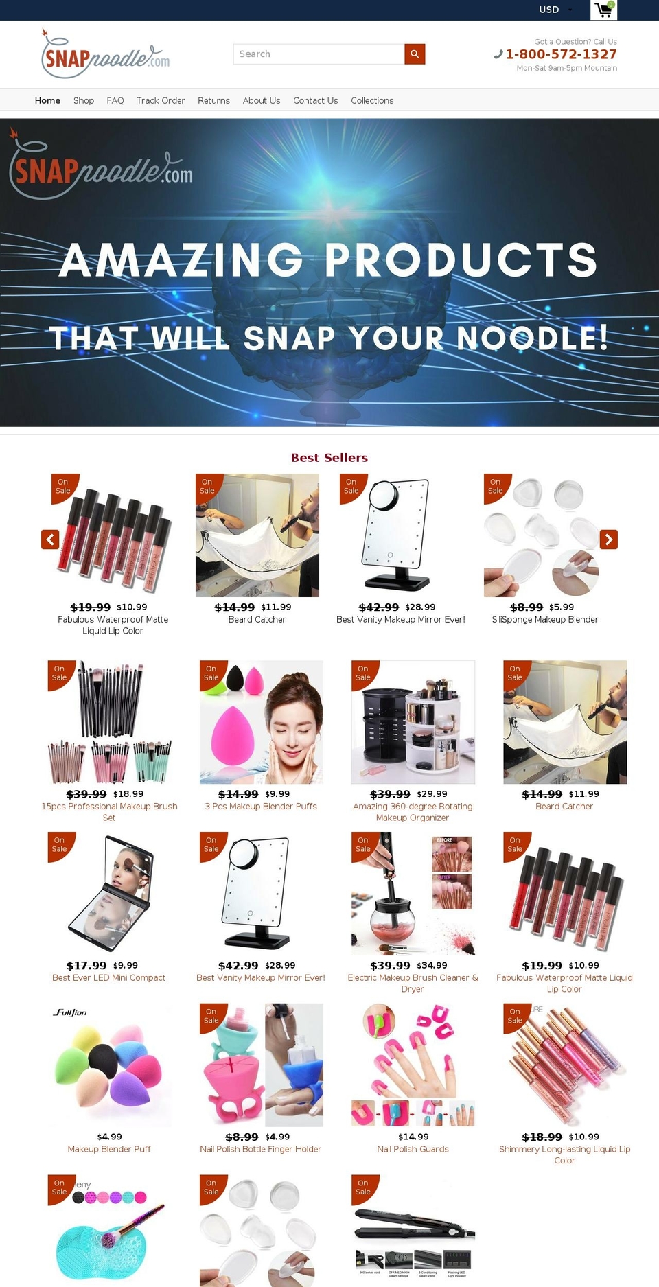 snapnoodle.com shopify website screenshot