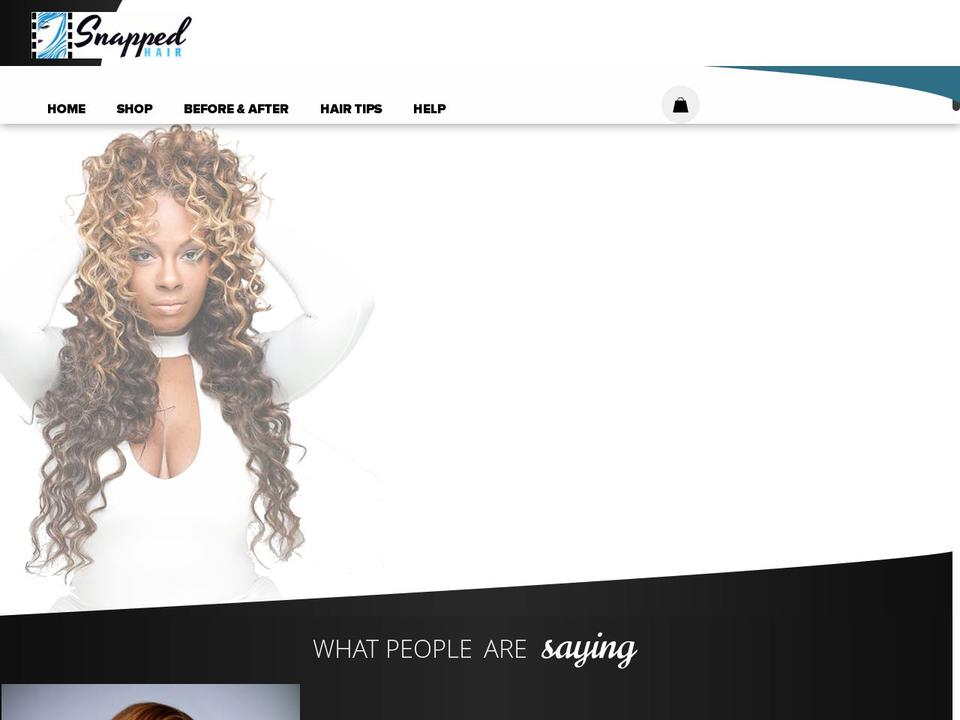 snappedhair.com shopify website screenshot