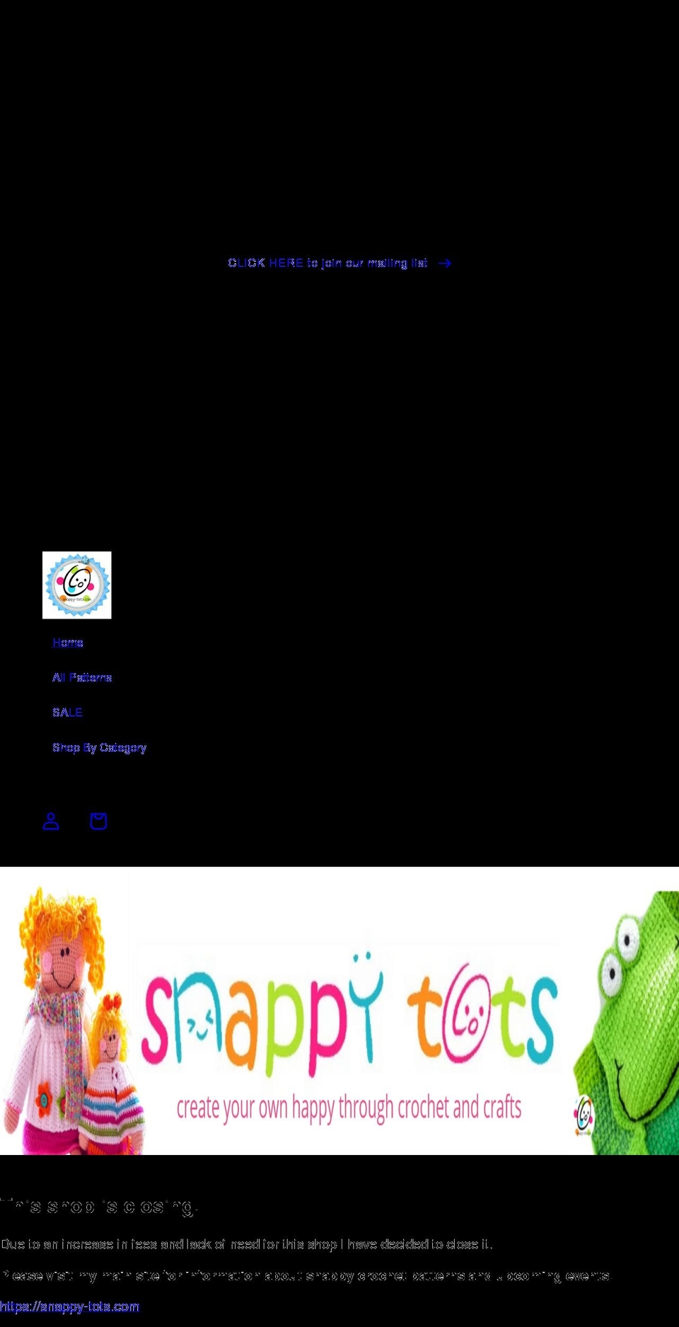 snappy-tots-shop.myshopify.com shopify website screenshot