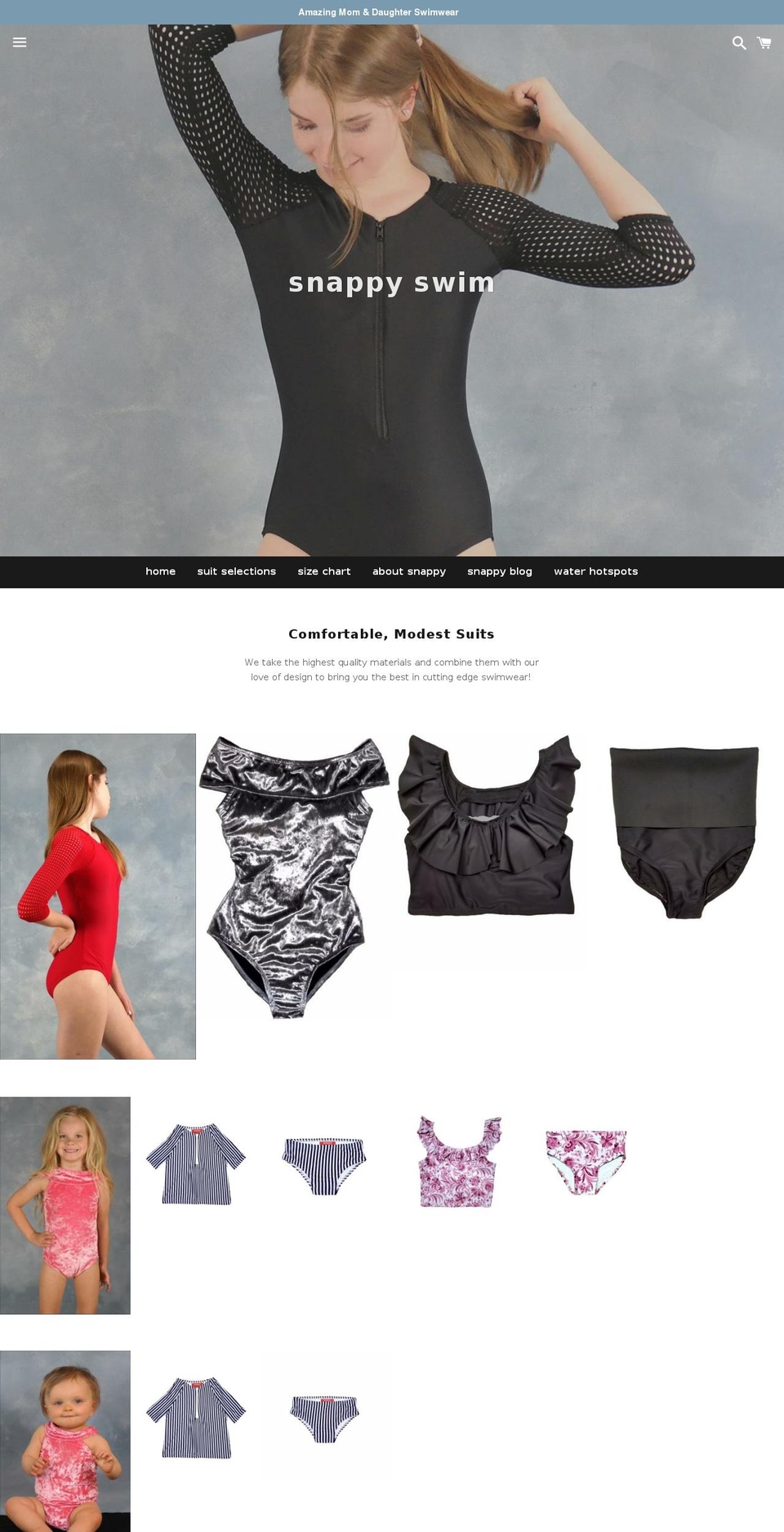 snappyswim.com — Shopify storefront screenshot