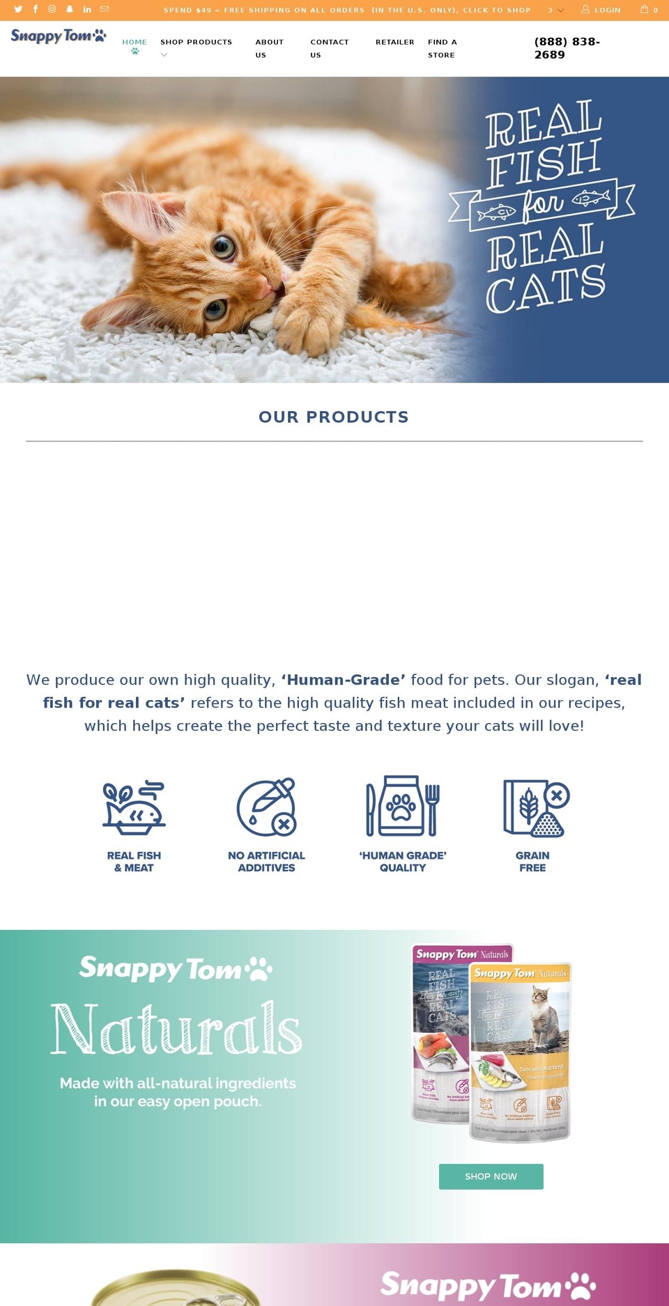 snappytom.com shopify website screenshot