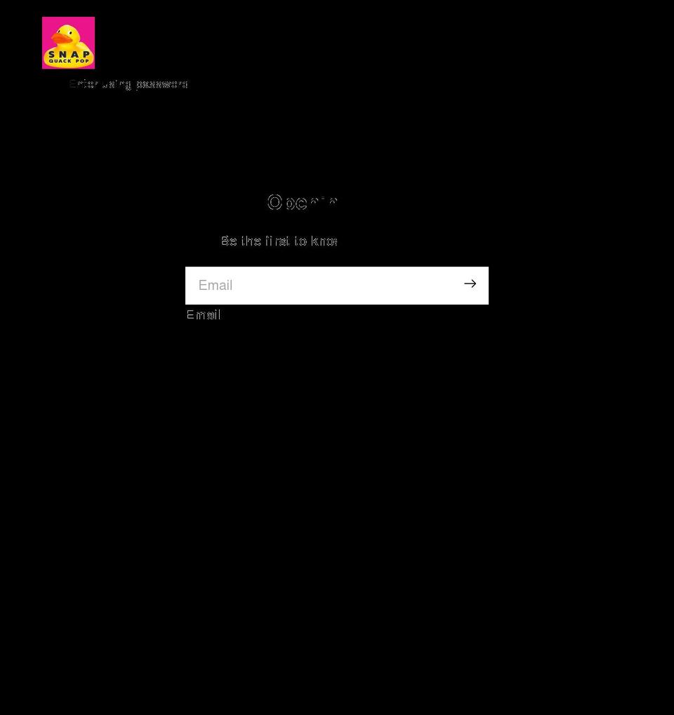 snapquackpop.com shopify website screenshot