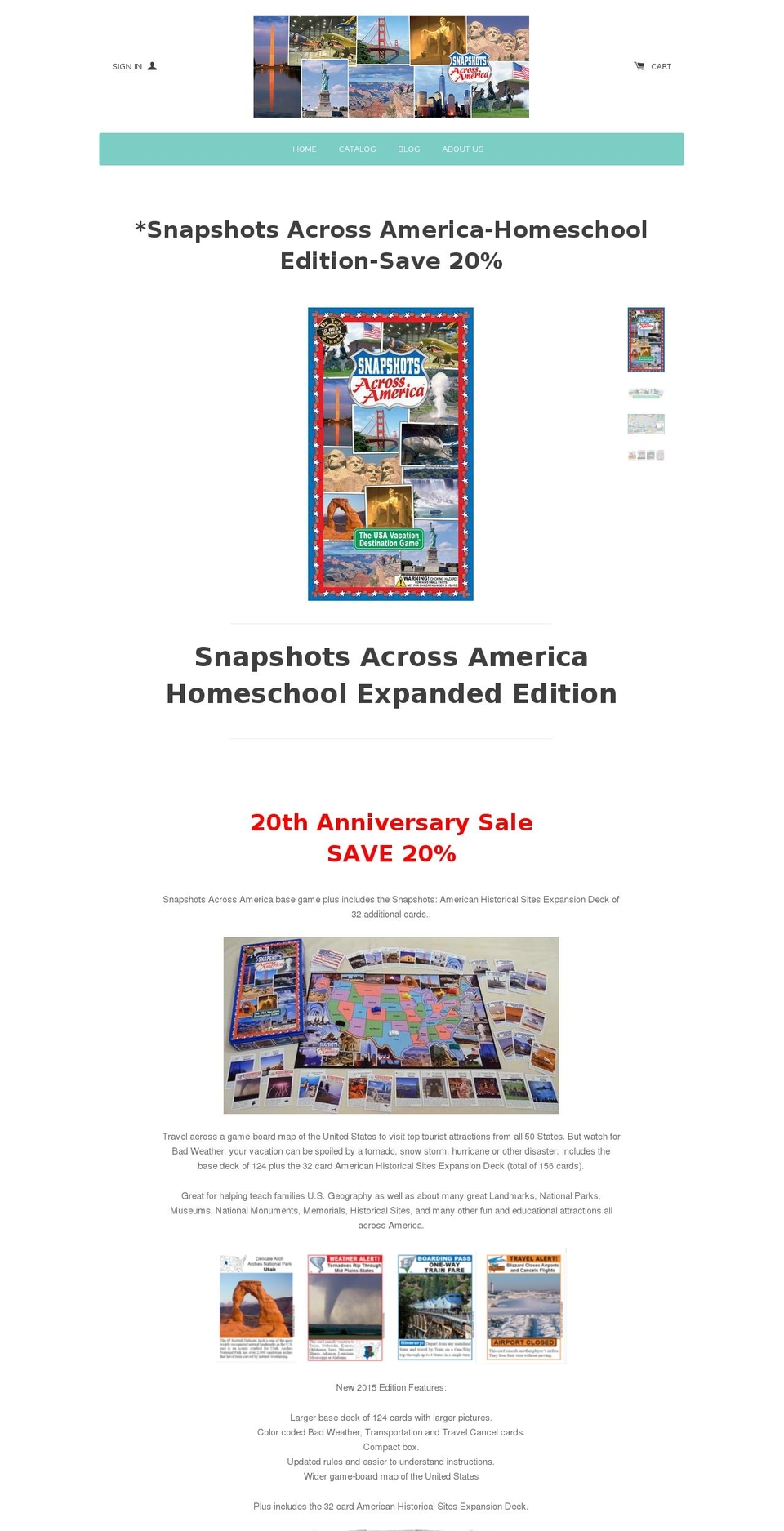 snapshotsusagame.com — Shopify storefront screenshot