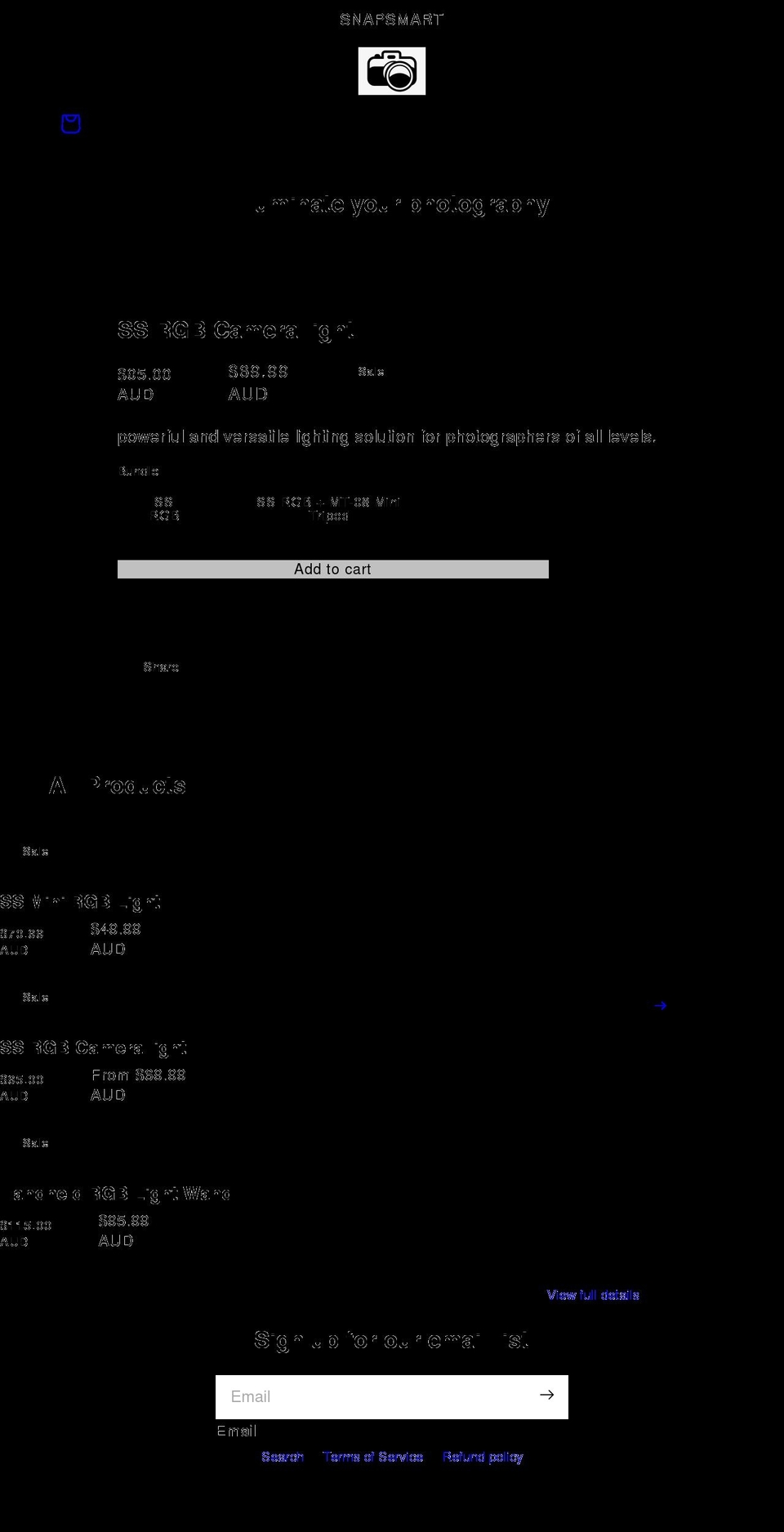 snapsmart.net shopify website screenshot