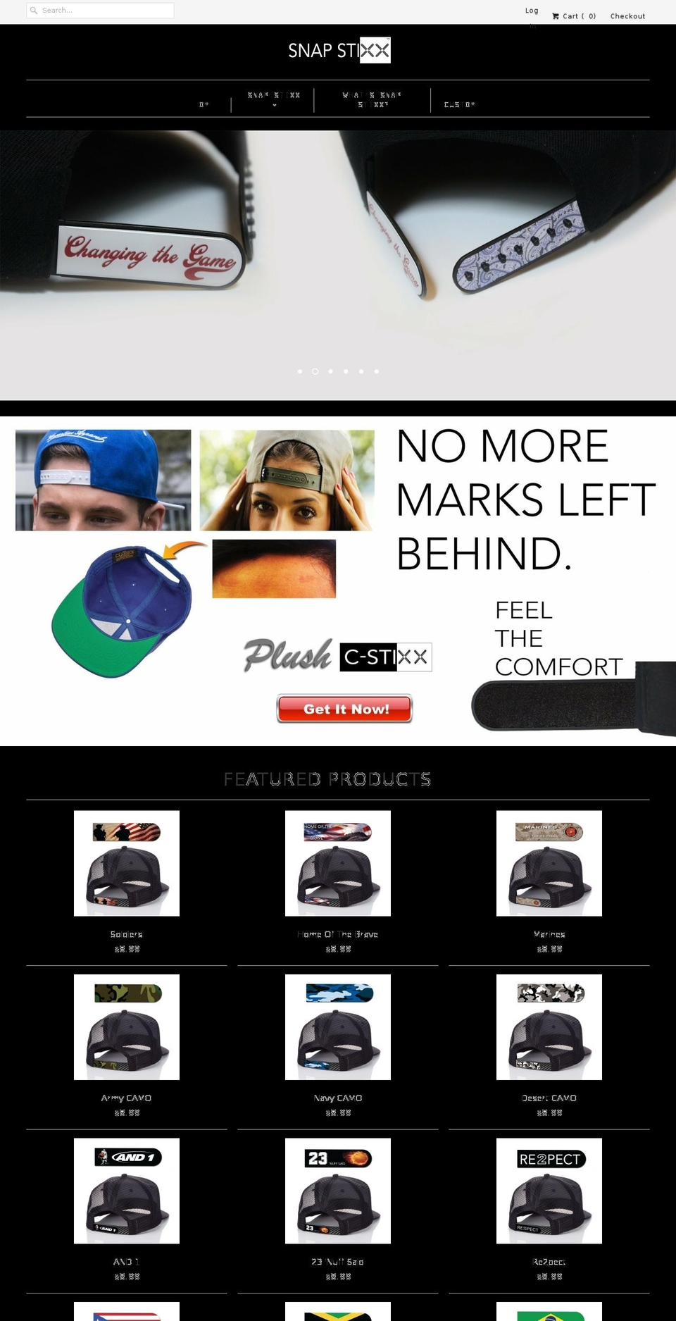 snapstixx.com — Shopify storefront screenshot