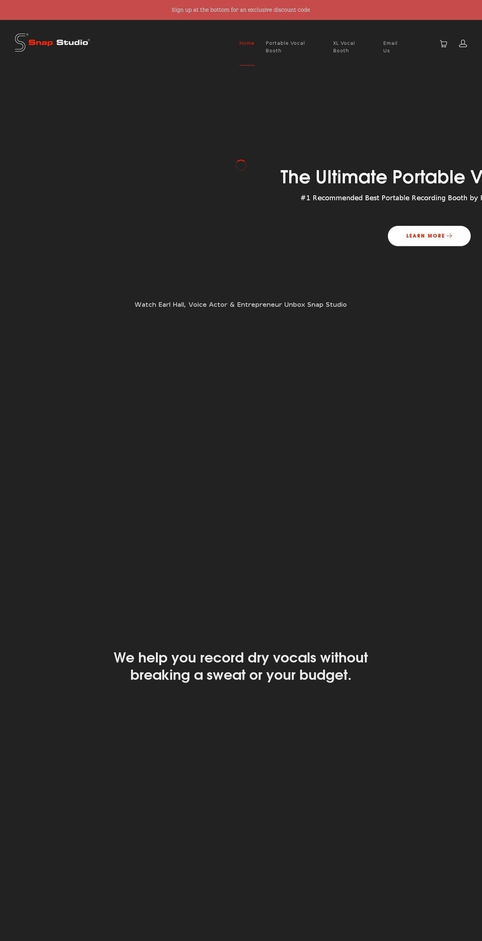 snapstudio.com shopify website screenshot