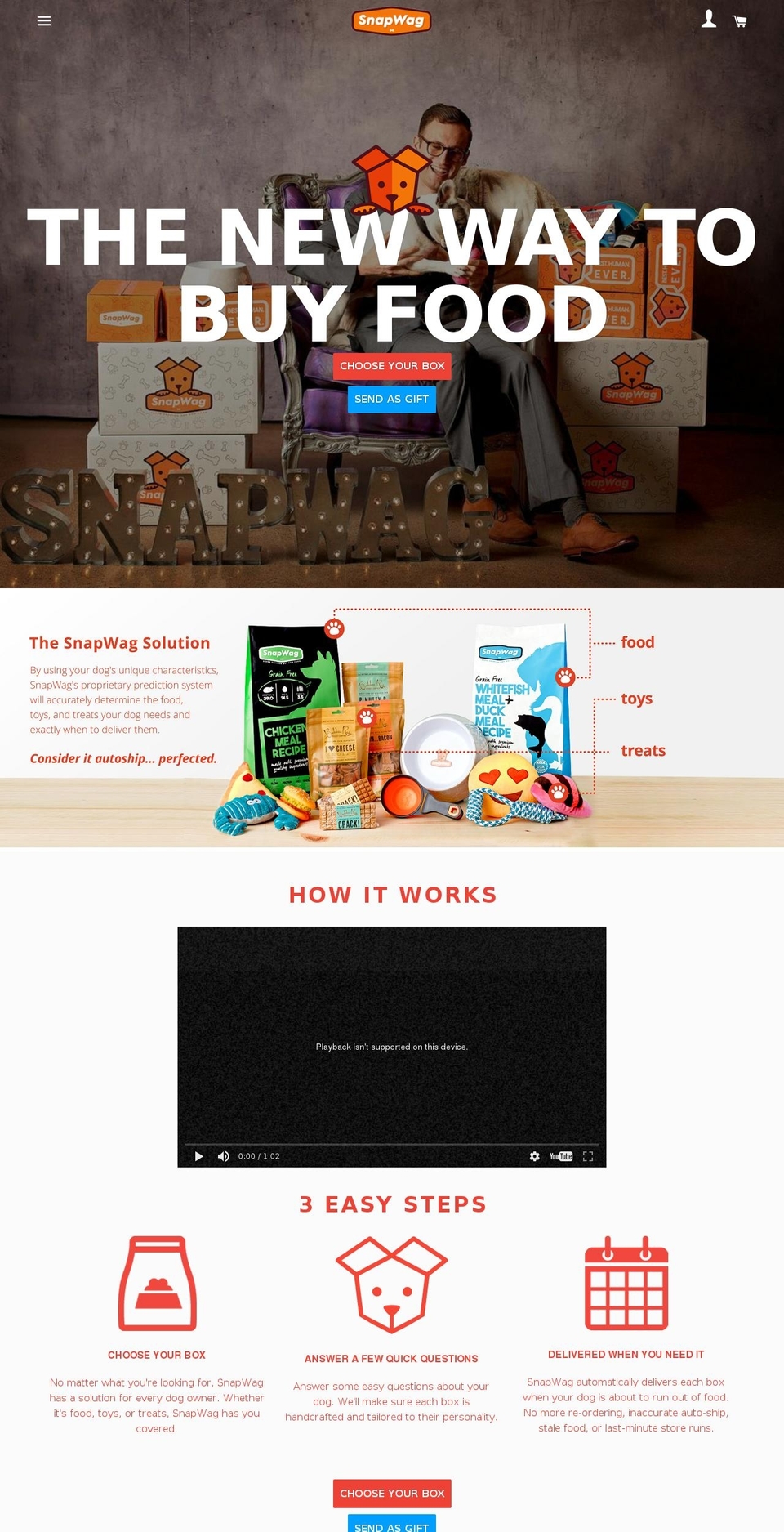 snapwag.com shopify website screenshot