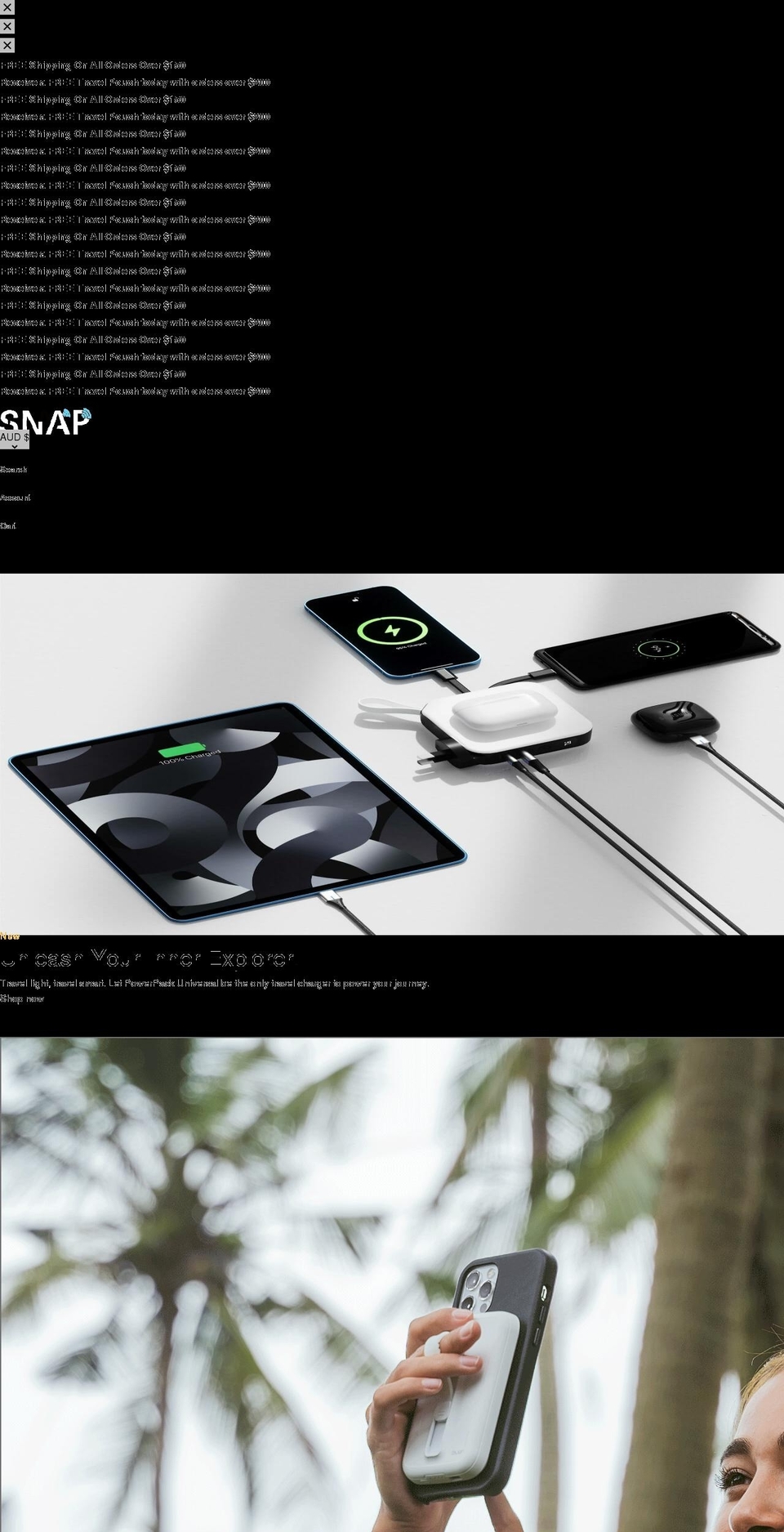 snapwireless.com.au shopify website screenshot
