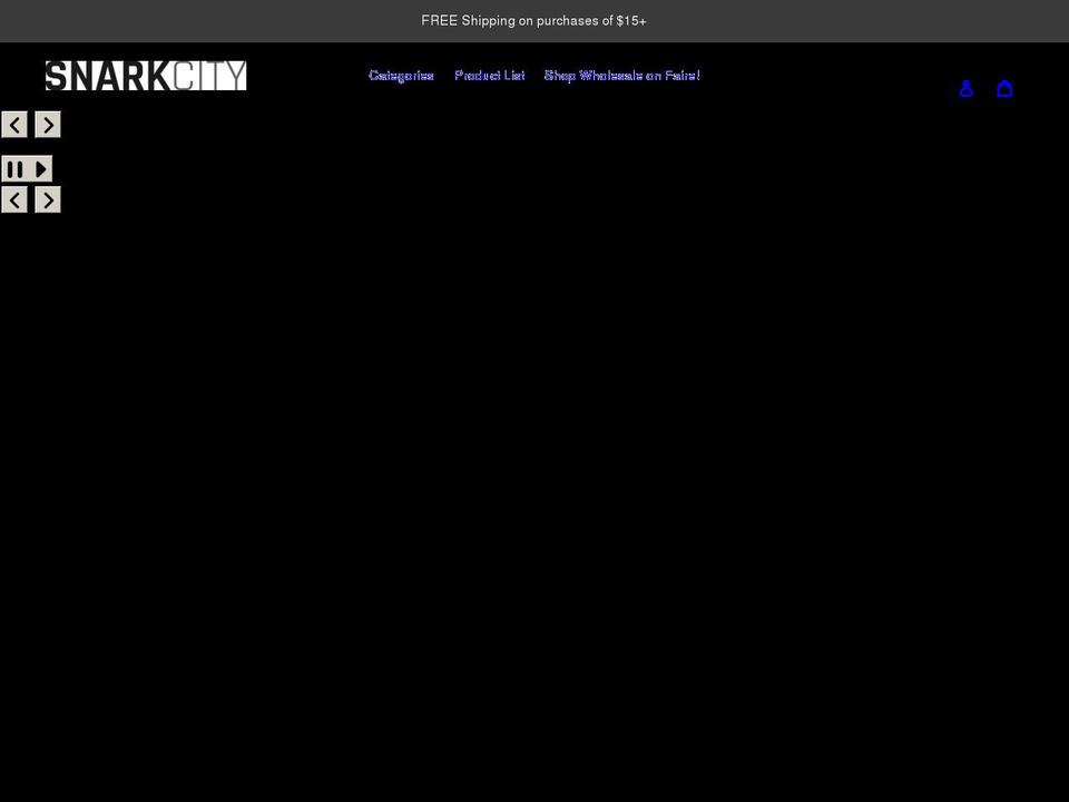 snarkcity.com shopify website screenshot